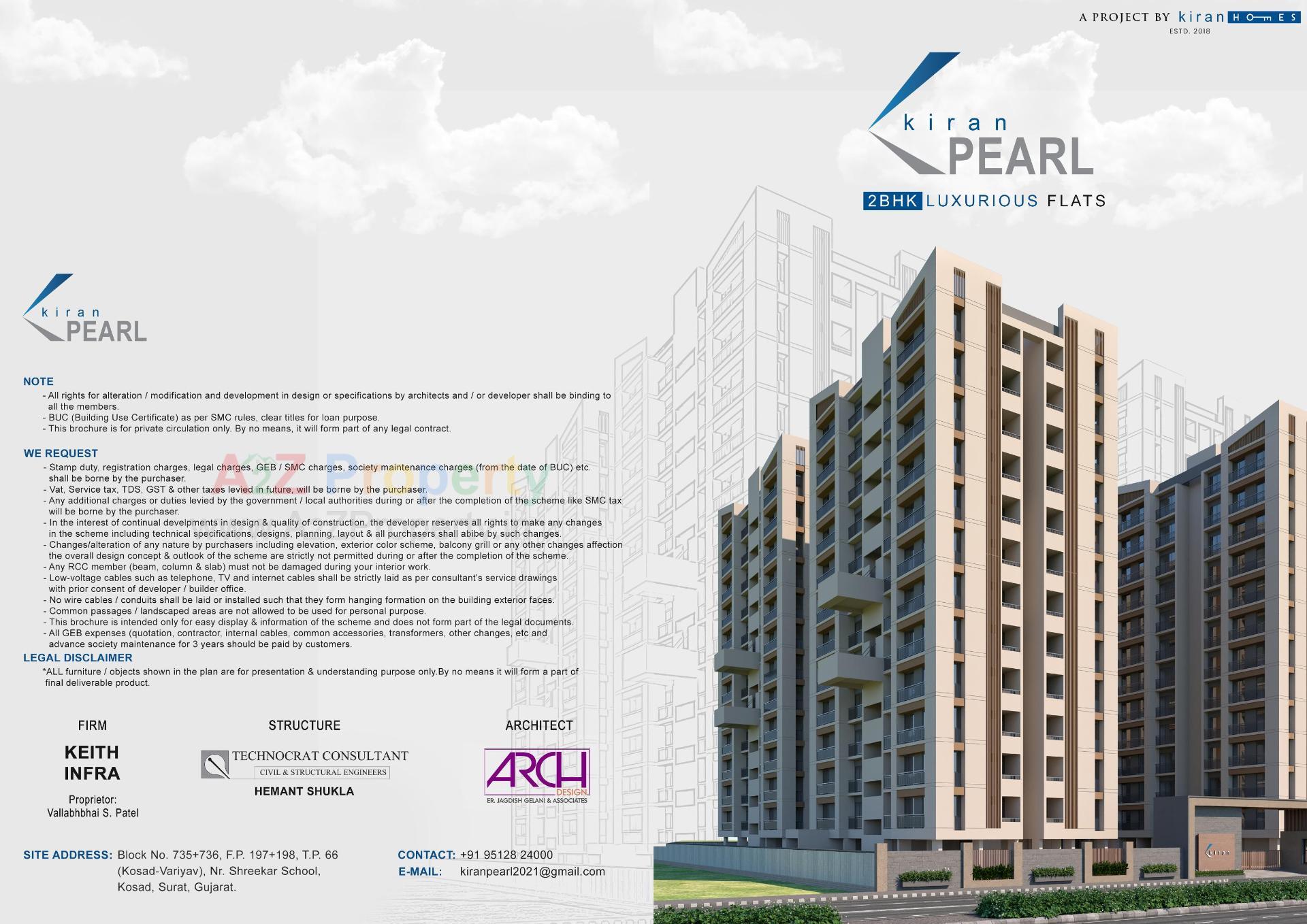  of real estate project Kiran Pearl located at Kosad, Surat, Gujarat