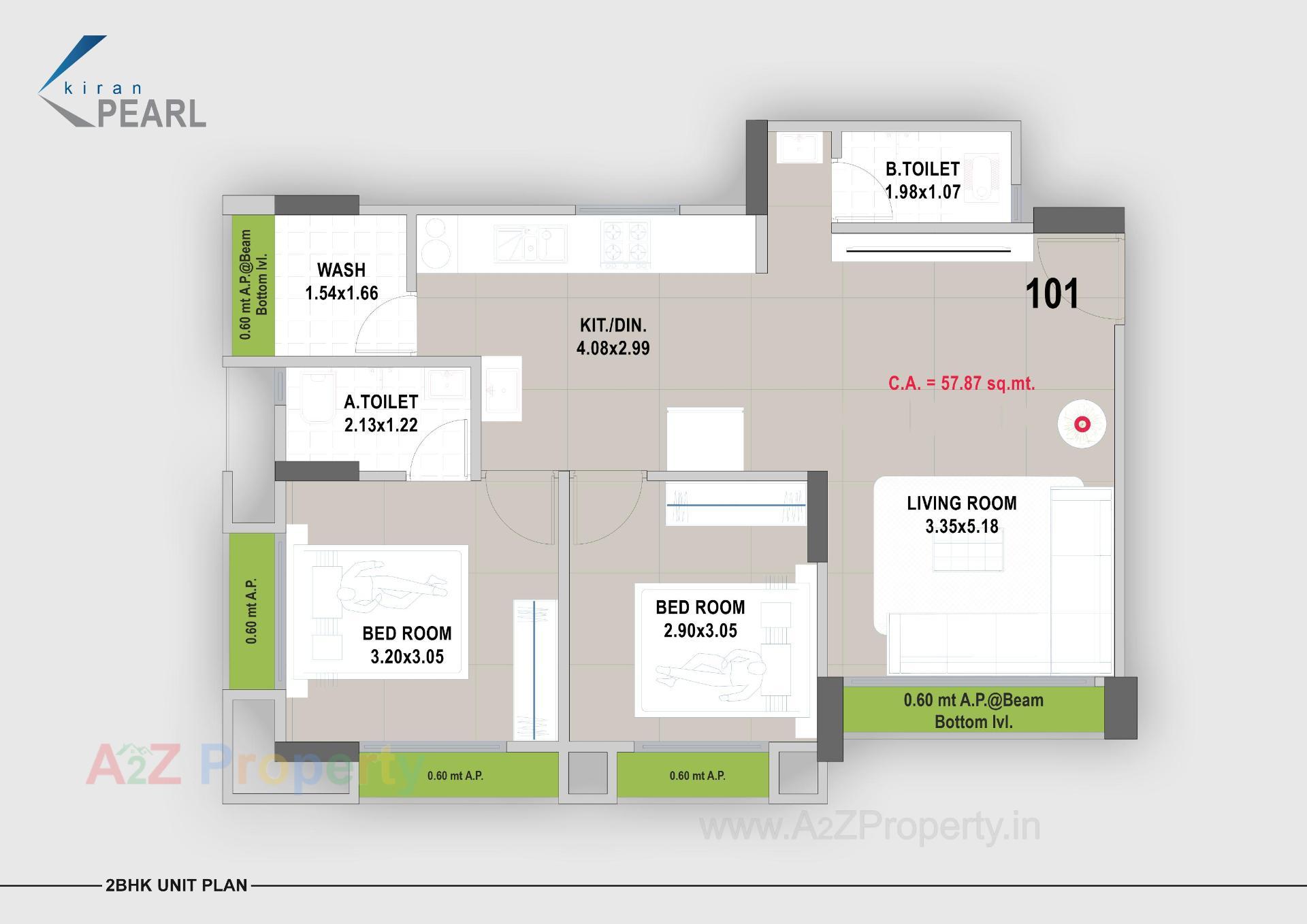 Layout of real estate project Kiran Pearl located at Kosad, Surat, Gujarat