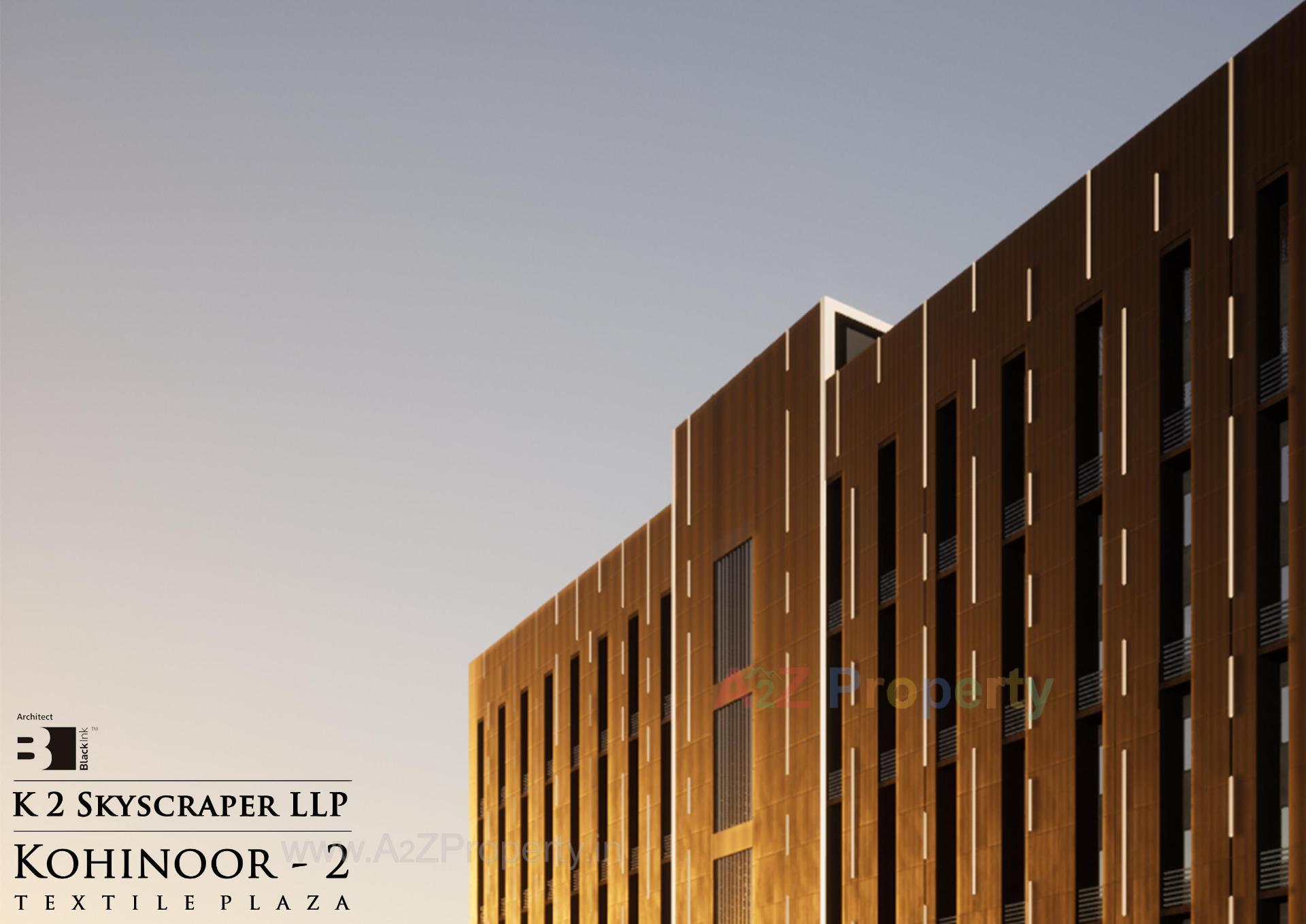 3D Elevation of real estate project Kohinoor Textile Plaza located at Neral, Surat, Gujarat