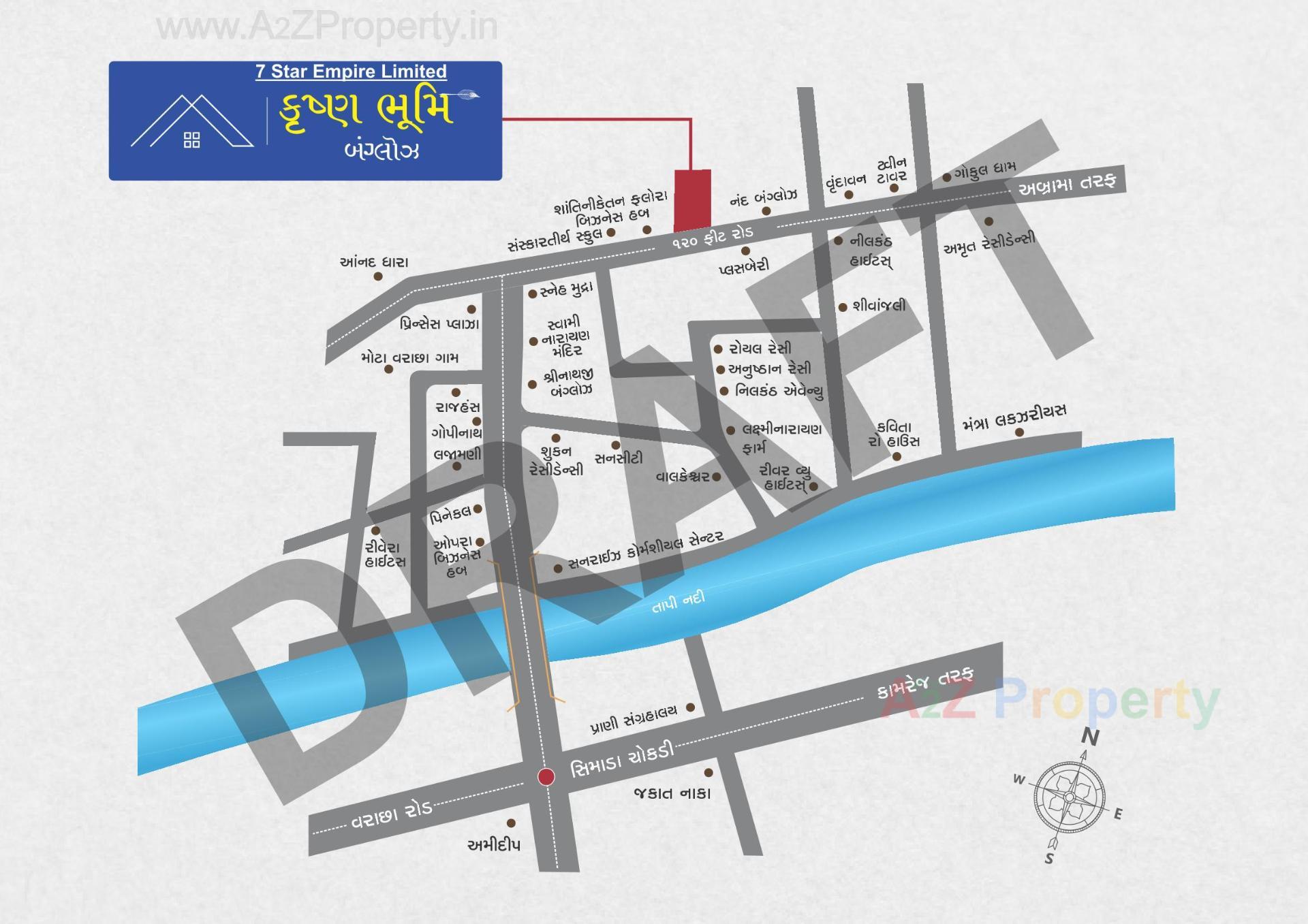  of real estate project Krushna Bhumi Bunglows located at Surat, Surat, Gujarat