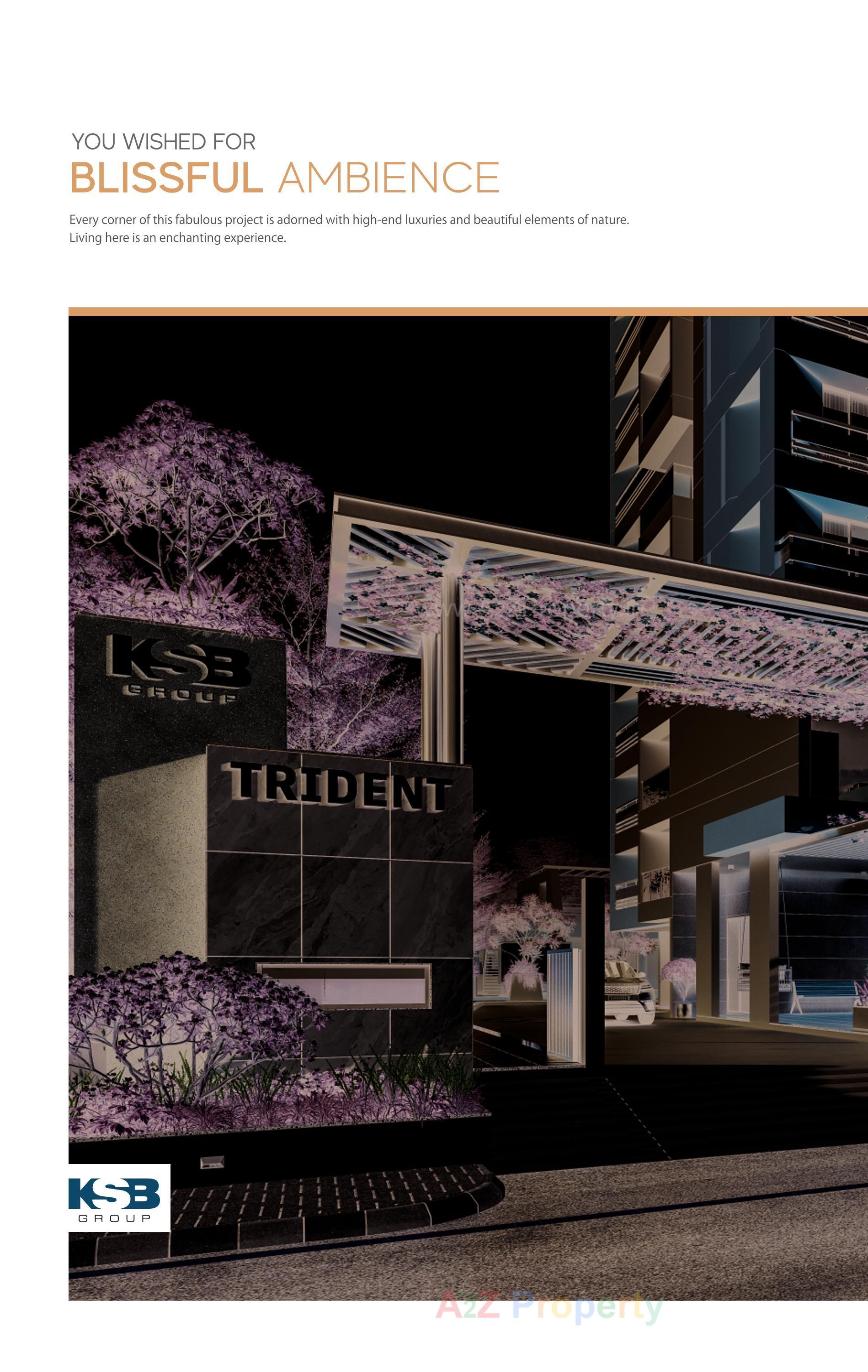 3D Elevation of real estate project Ksb Trident located at Bamroli, Surat, Gujarat