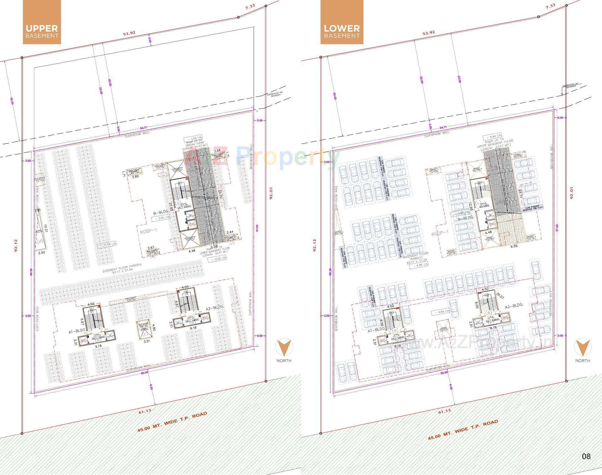 Layout of real estate project Ksb Trident located at Bamroli, Surat, Gujarat