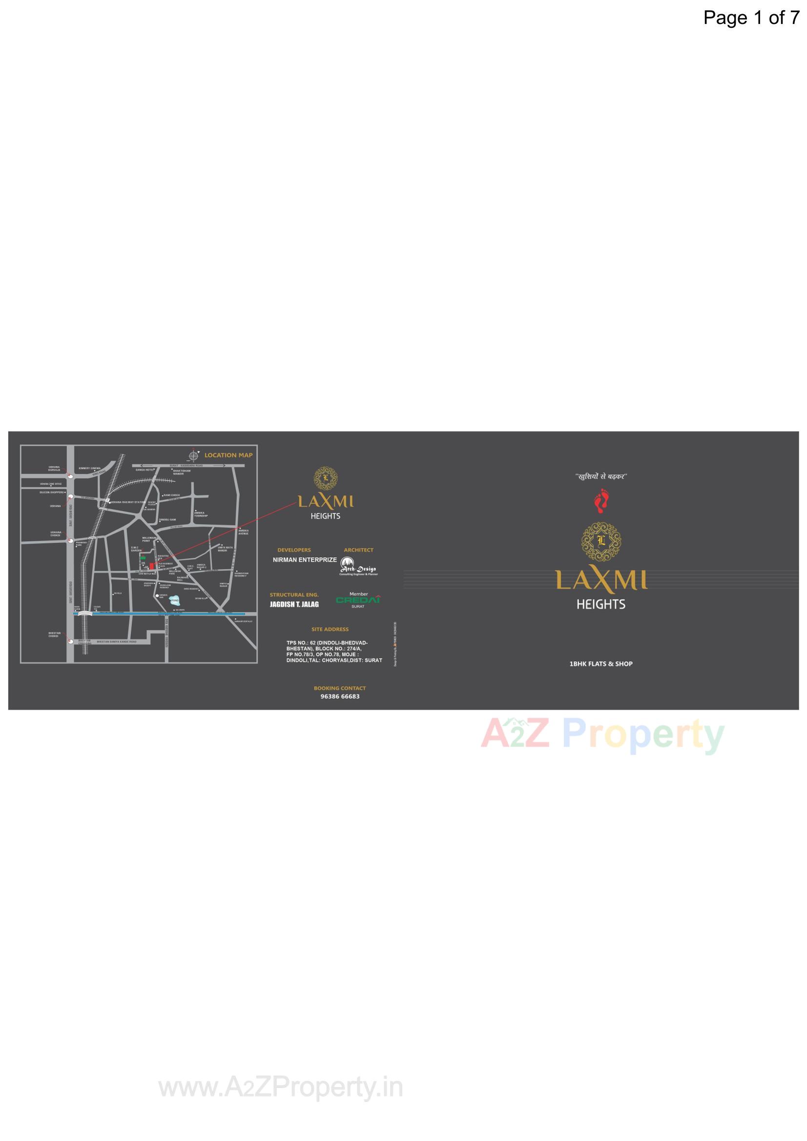  of real estate project Laxmi Heights located at Dindoli, Surat, Gujarat