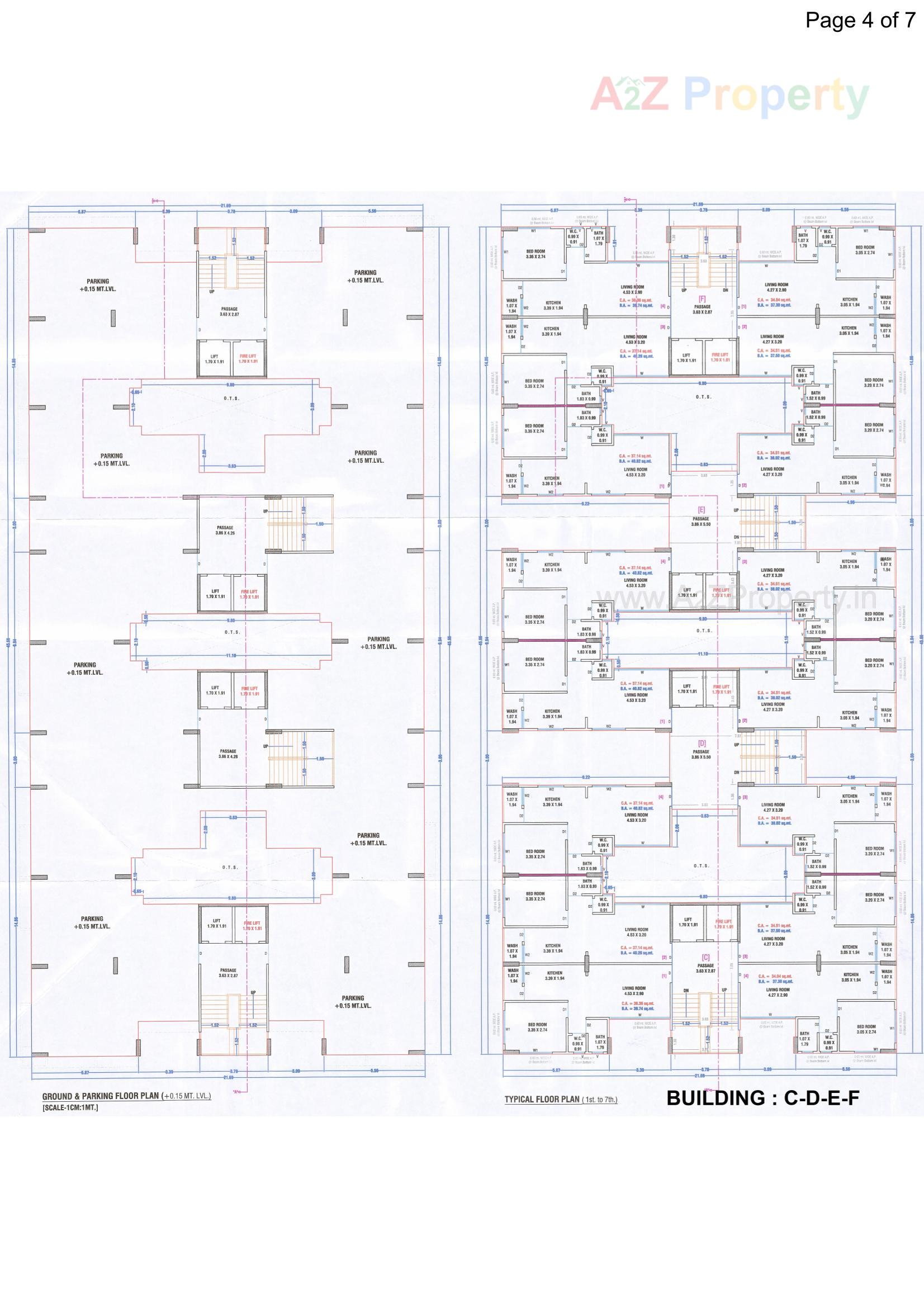 Layout of real estate project Laxmi Heights located at Dindoli, Surat, Gujarat