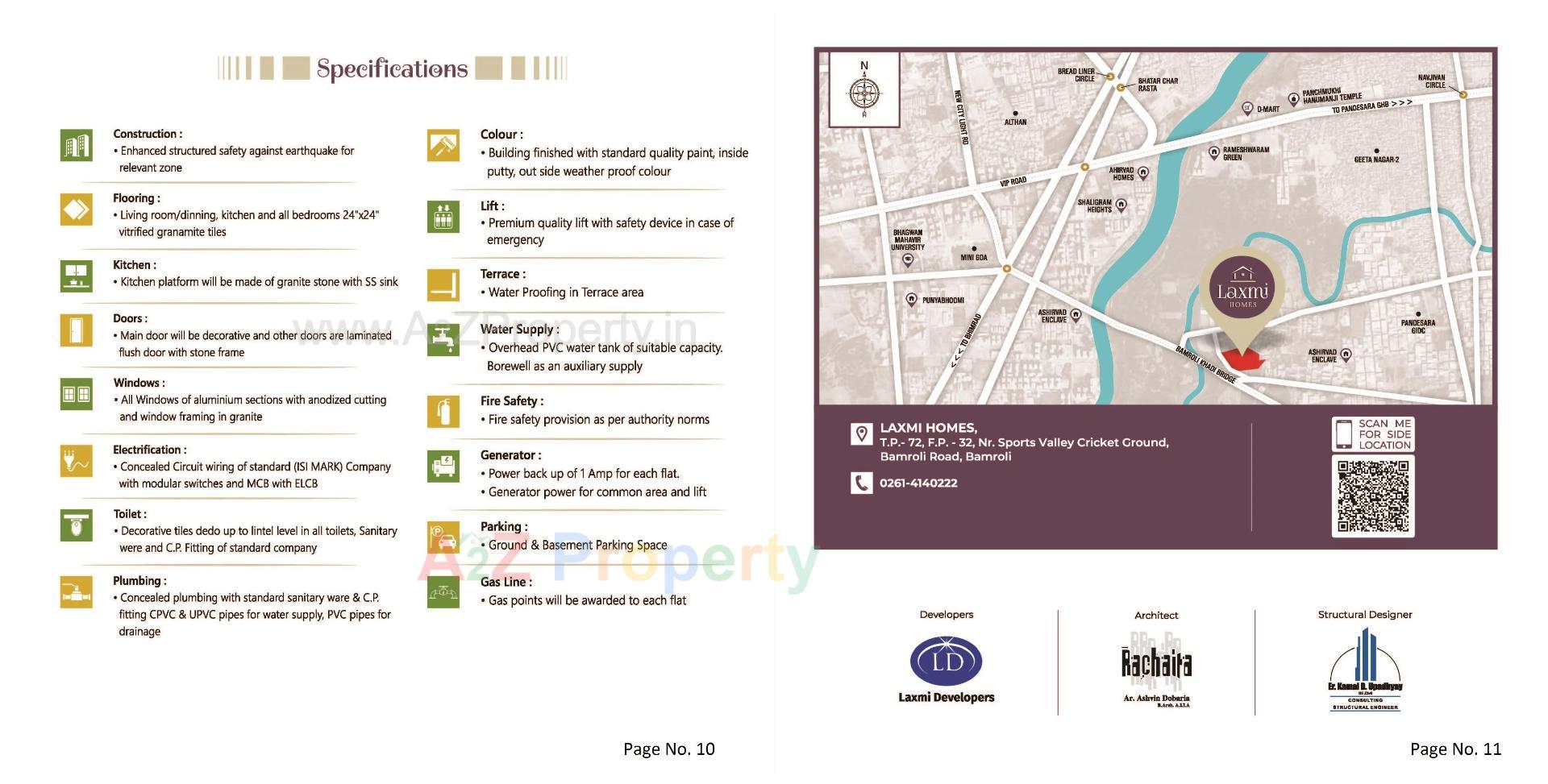  of real estate project Laxmi Homes located at Bamroli, Surat, Gujarat