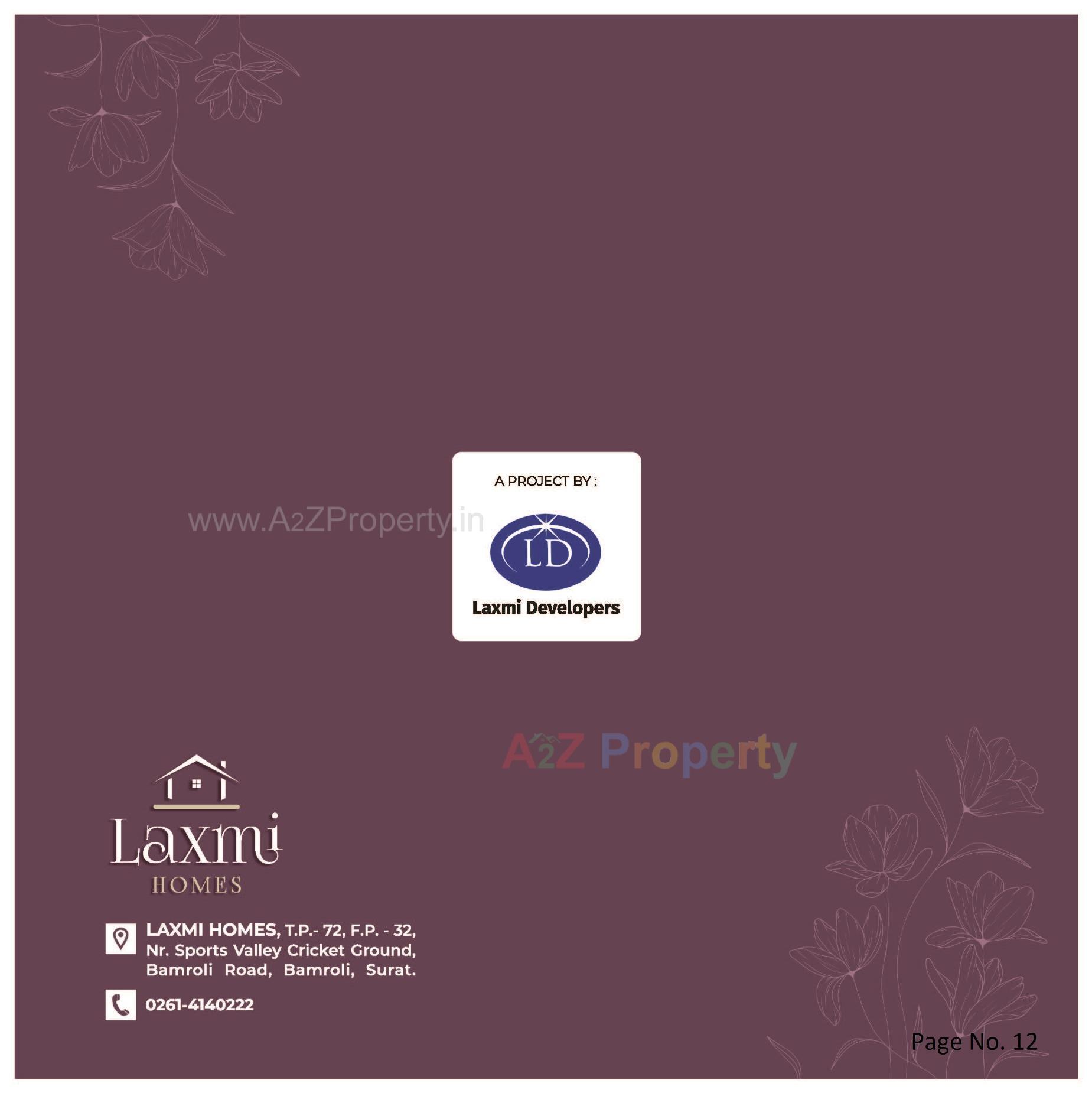  of real estate project Laxmi Homes located at Bamroli, Surat, Gujarat