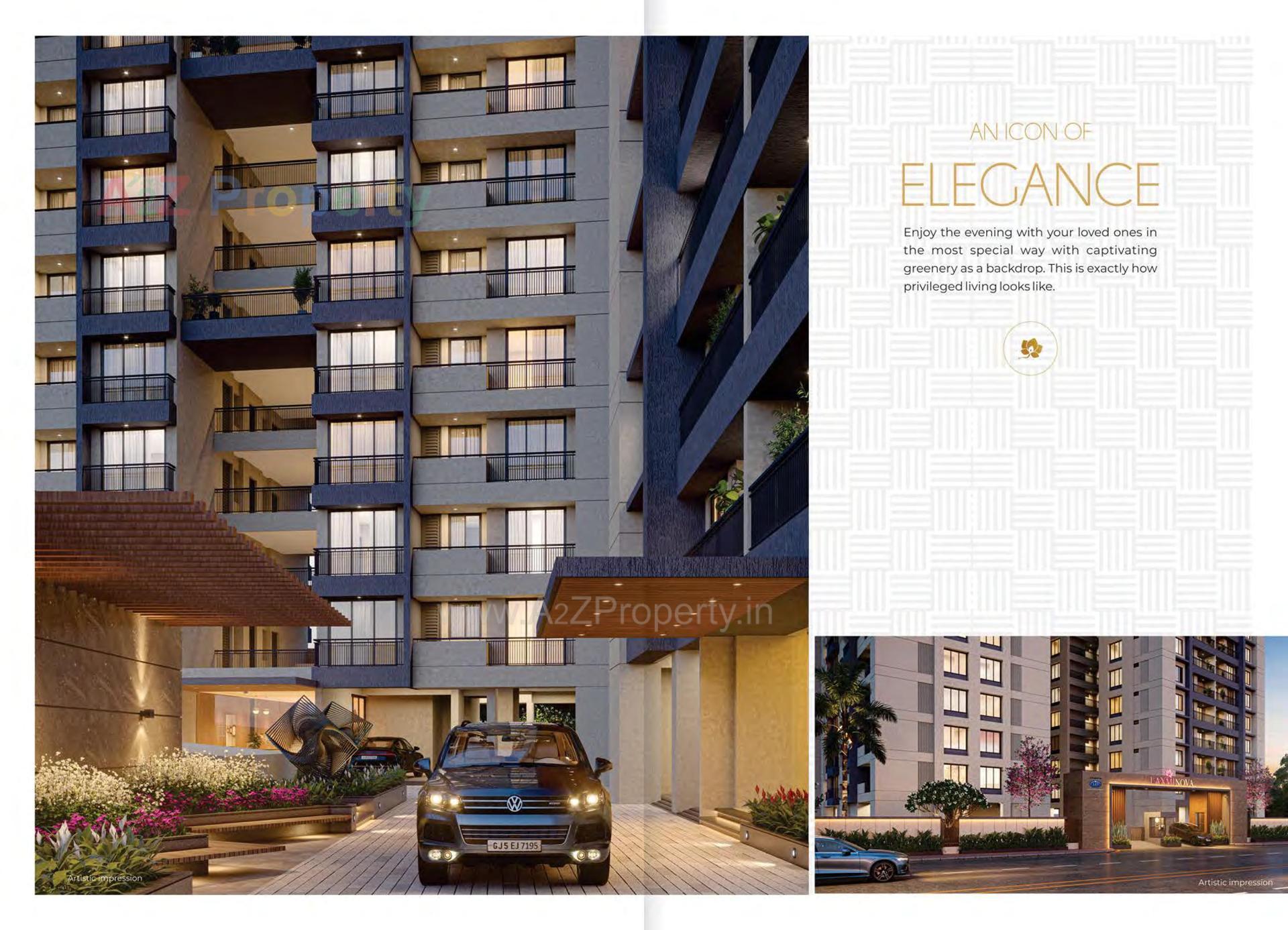 3D Elevation of real estate project Laxmi Nova located at Jahangirabad, Surat, Gujarat