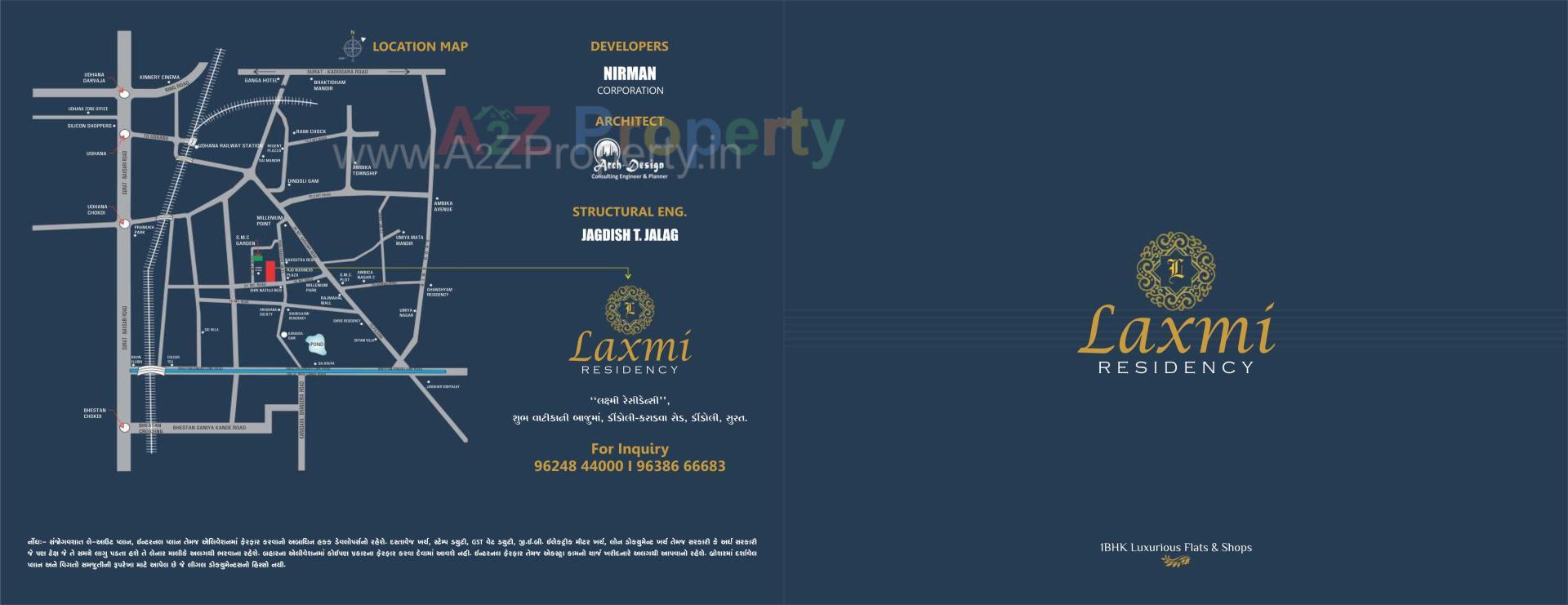  of real estate project Laxmi Residency located at Dindoli, Surat, Gujarat