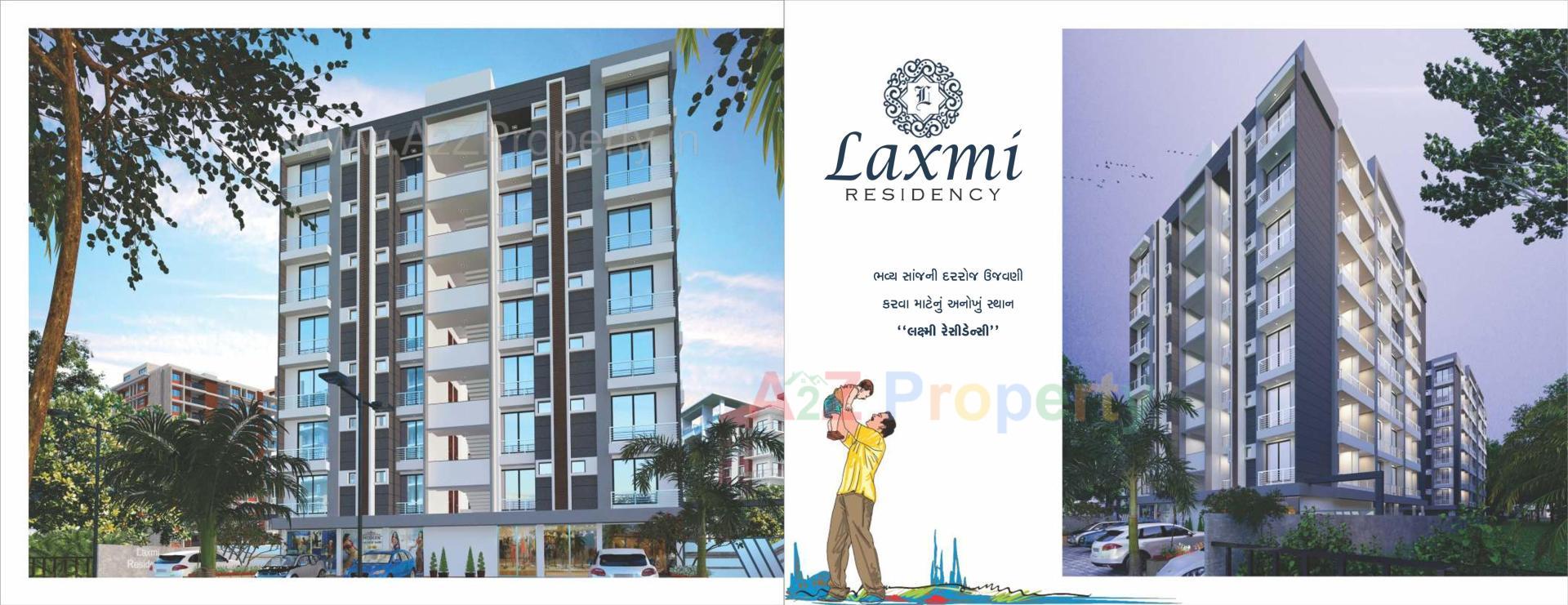 3D Elevation of real estate project Laxmi Residency located at Dindoli, Surat, Gujarat