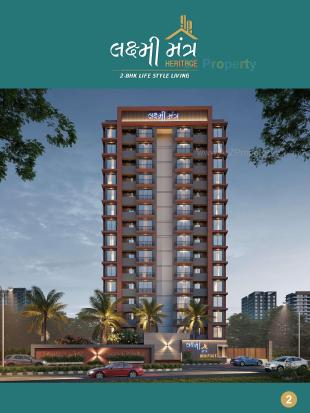 Elevation of real estate project Laxmimantra Heritage located at Mota Varachha, Surat, Gujarat