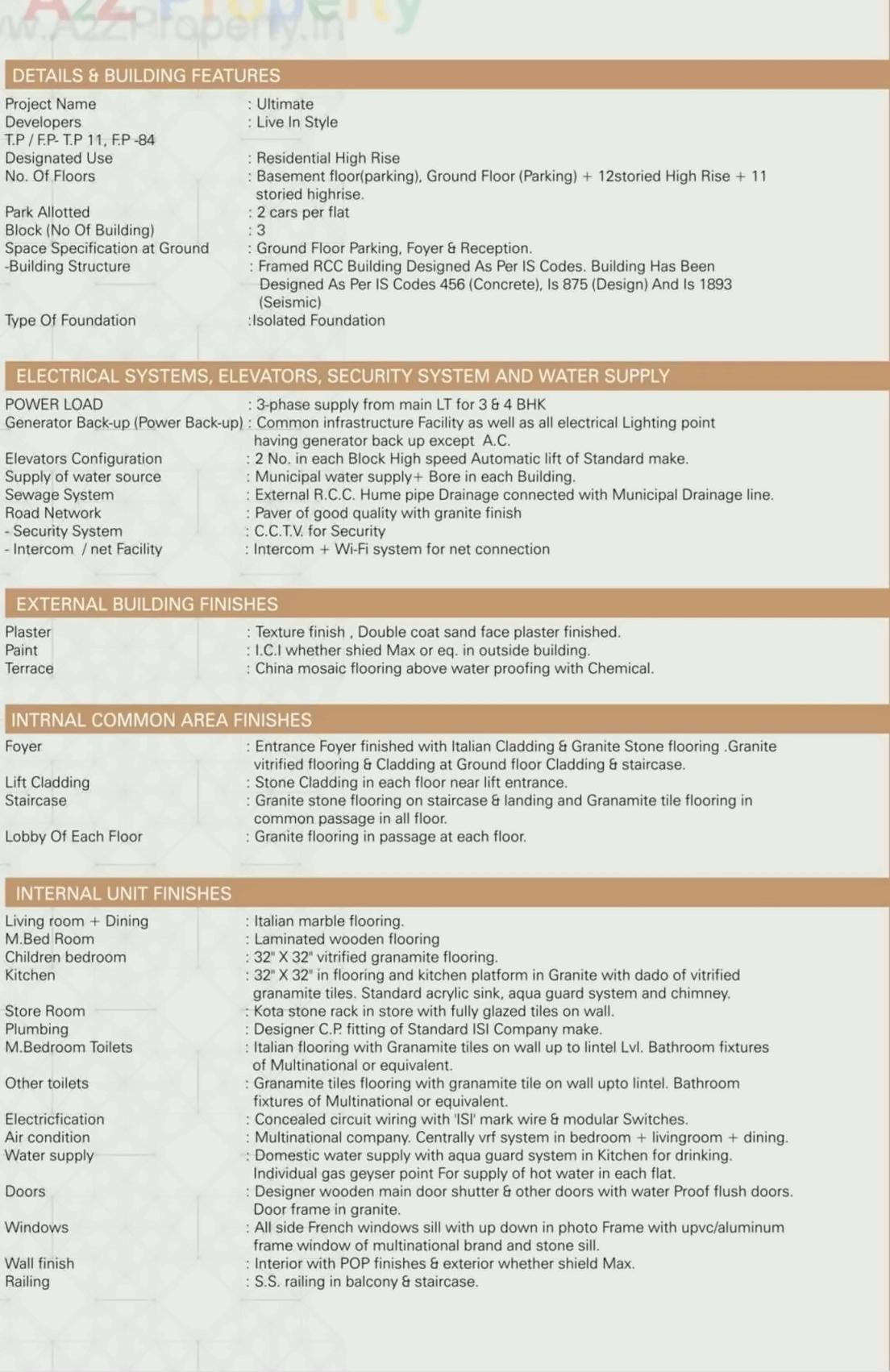Project Specifications