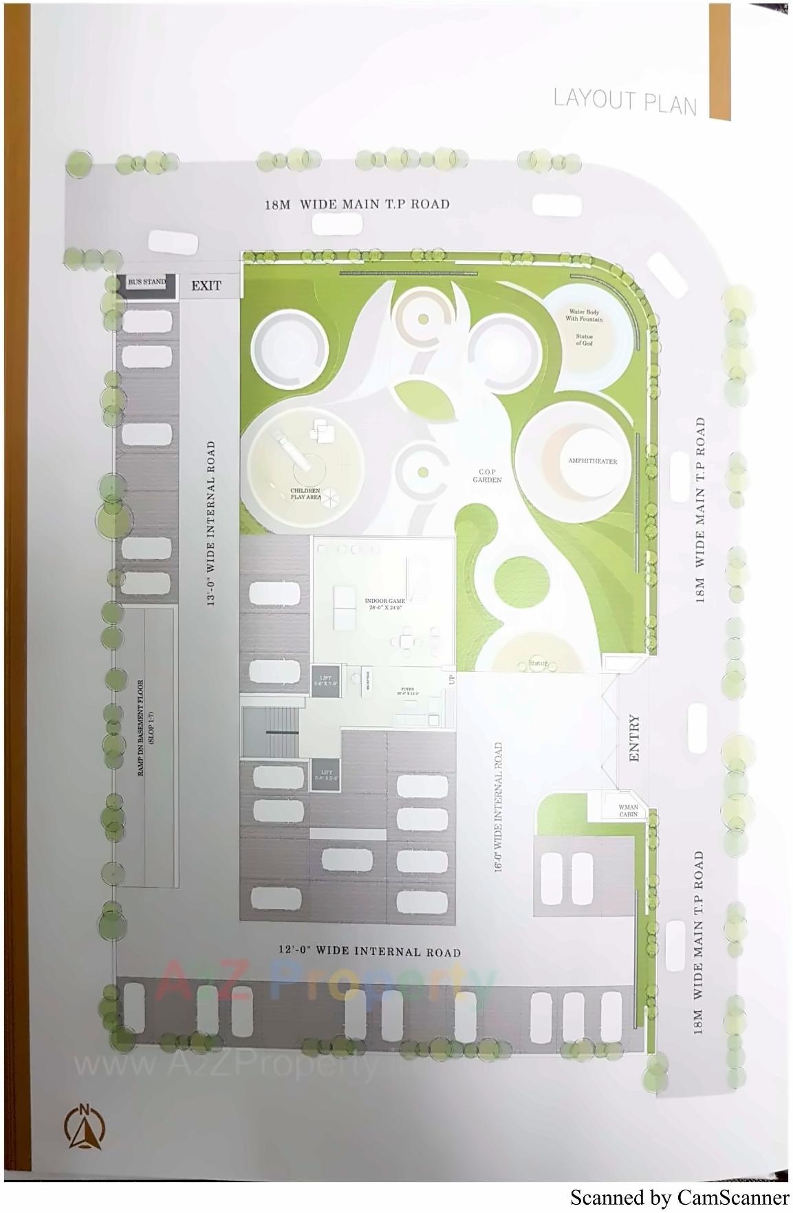 Layout of real estate project Liviano Heights located at Utran, Surat, Gujarat