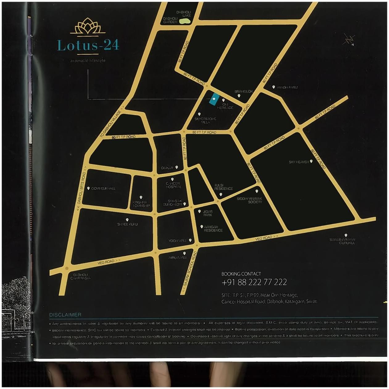  of real estate project Lotus located at Dabholi, Surat, Gujarat