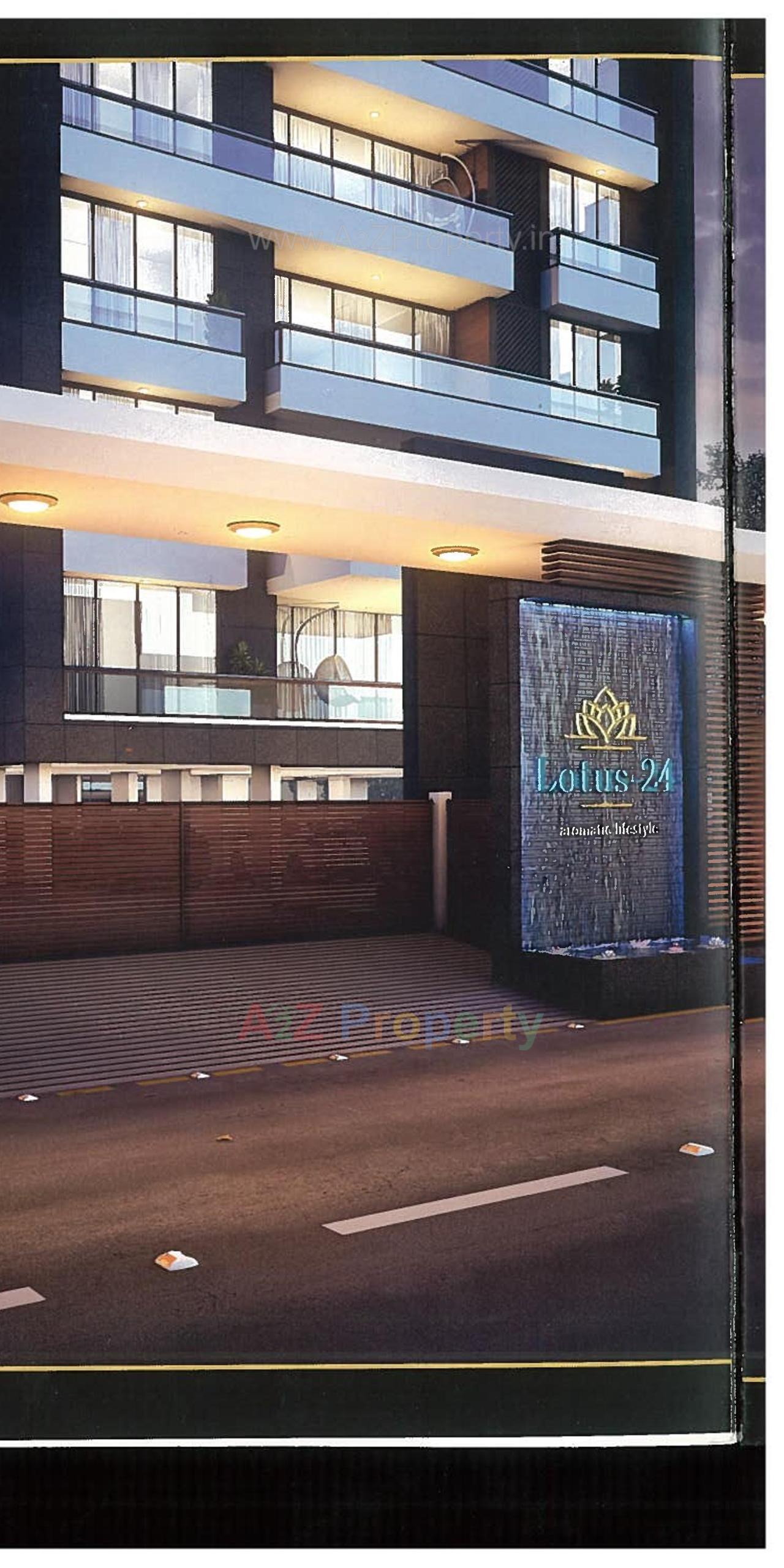 3D Elevation of real estate project Lotus located at Dabholi, Surat, Gujarat