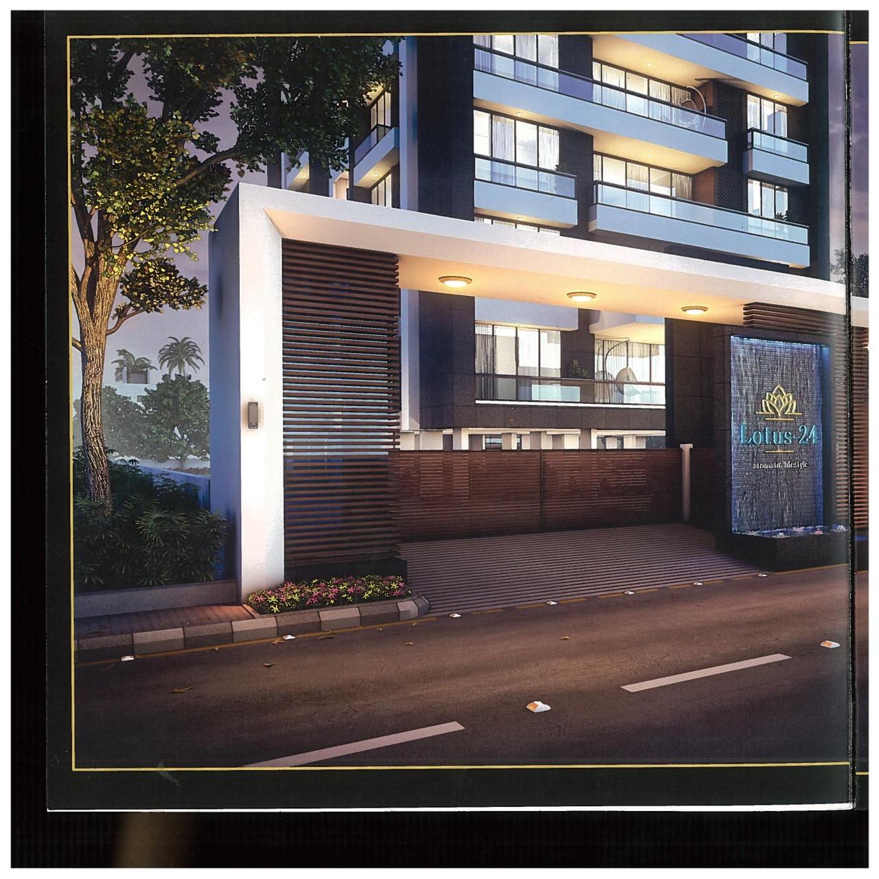 3D Elevation of real estate project Lotus located at Dabholi, Surat, Gujarat