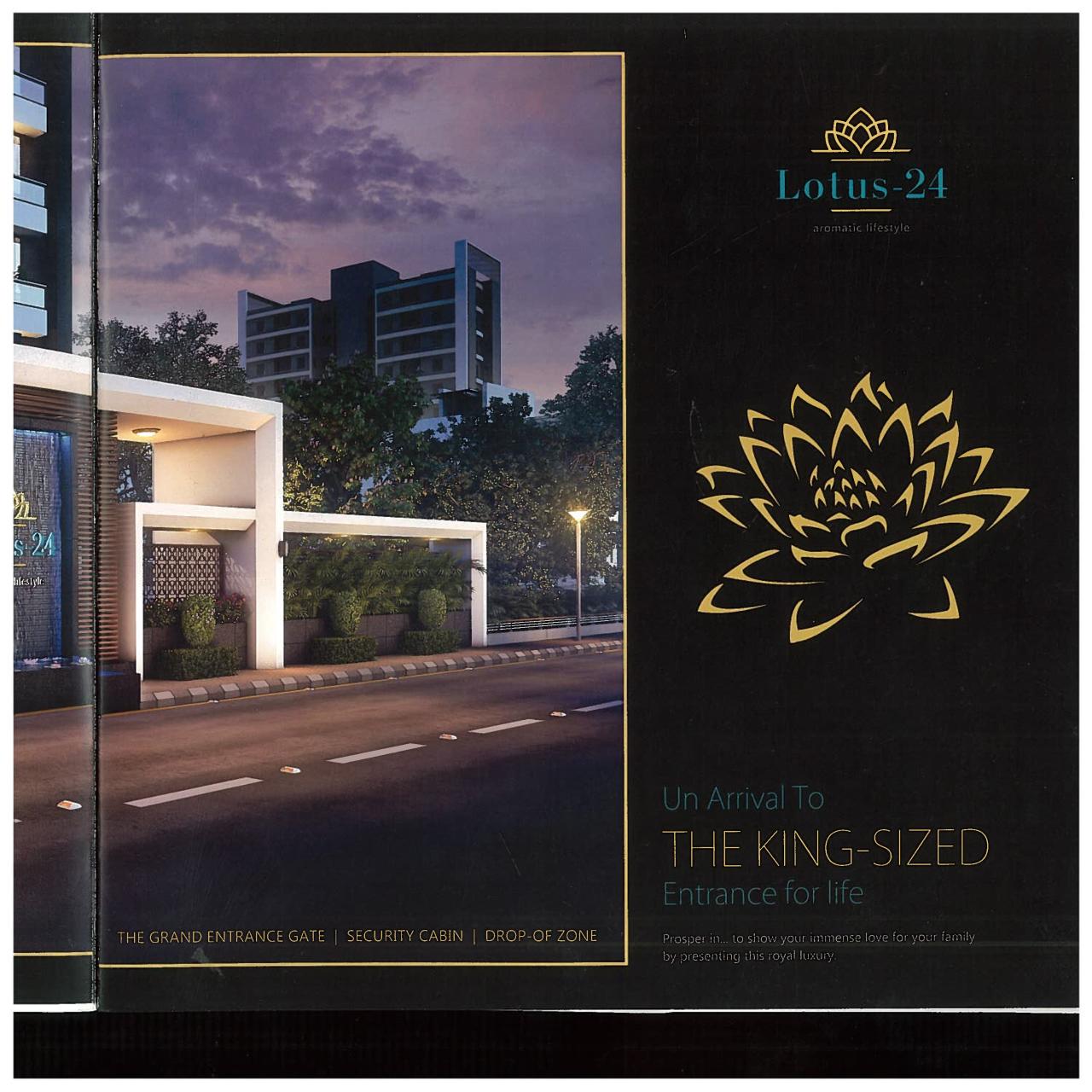 3D Elevation of real estate project Lotus located at Dabholi, Surat, Gujarat