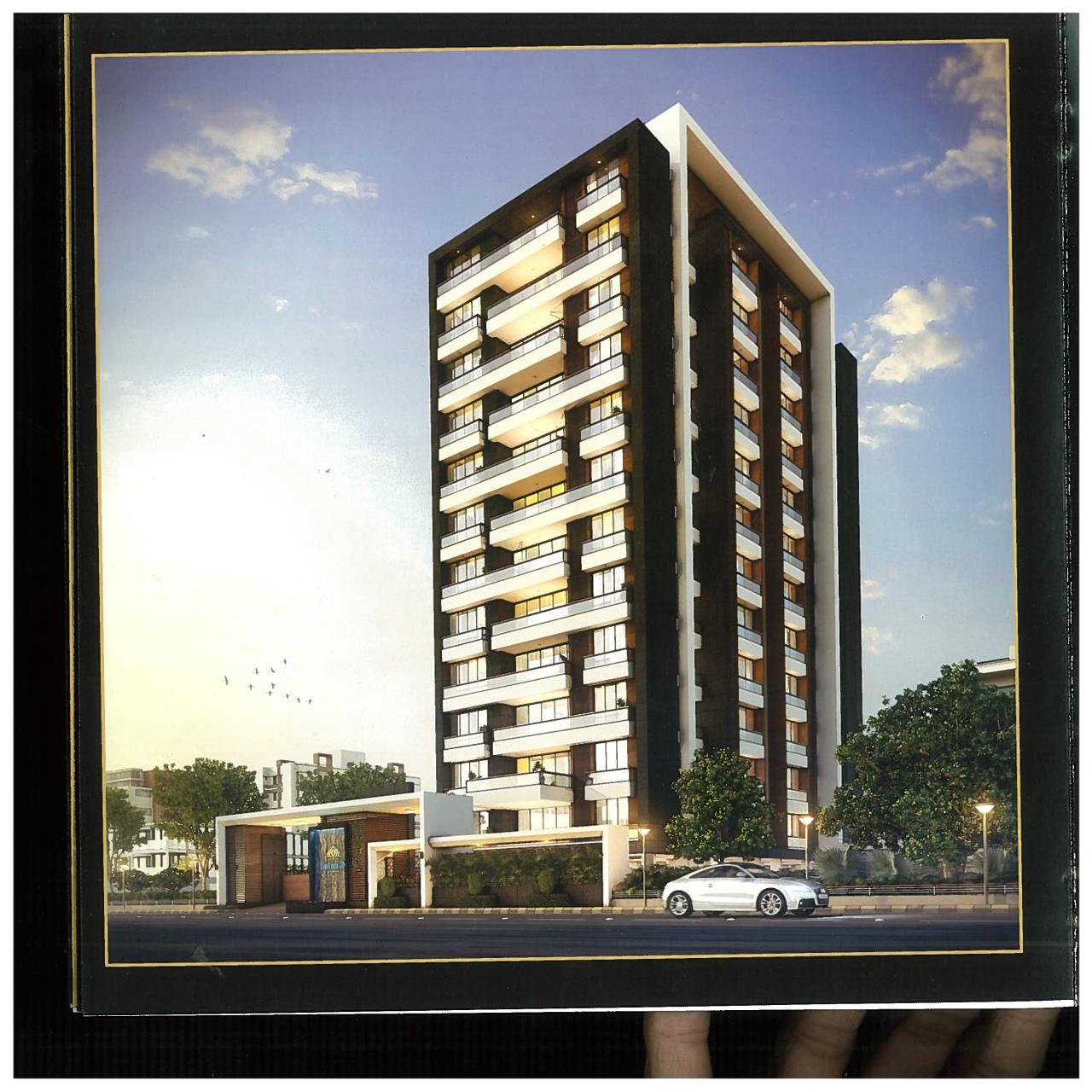 3D Elevation of real estate project Lotus located at Dabholi, Surat, Gujarat