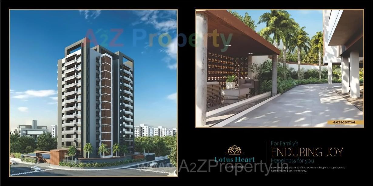 3D Elevation of real estate project Lotus Heart located at Katar, Surat, Gujarat
