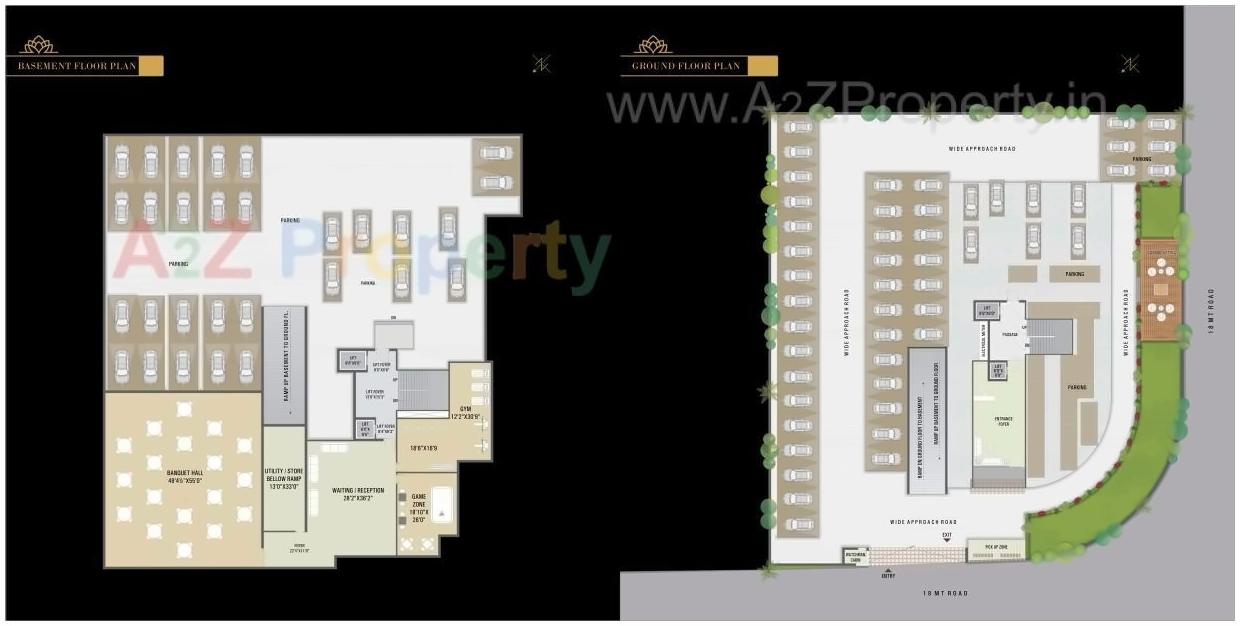 Layout of real estate project Lotus Heart located at Katar, Surat, Gujarat