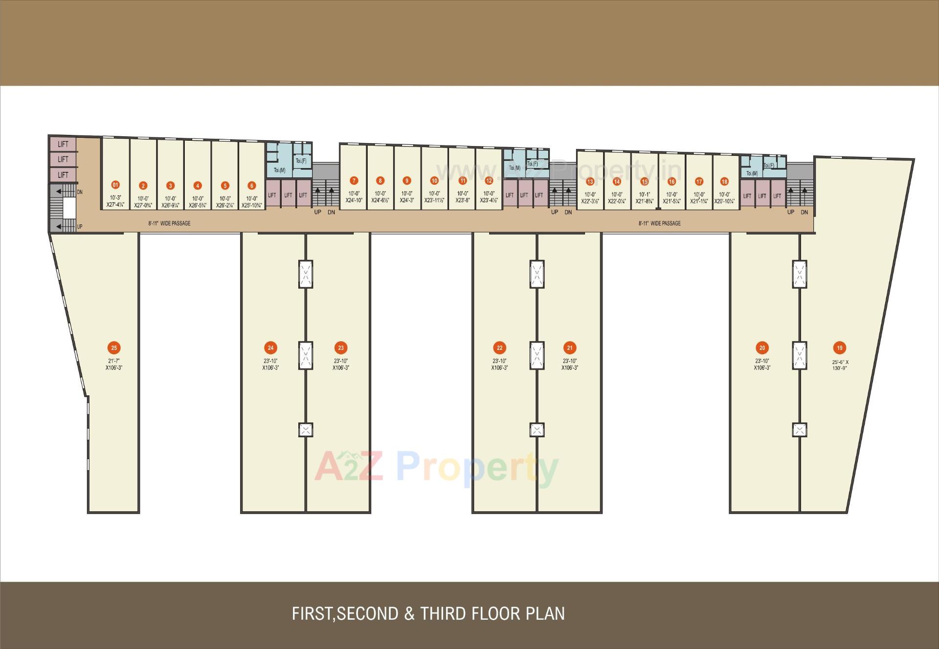 Layout of real estate project Lotus Mall located at Bardoli, Surat, Gujarat