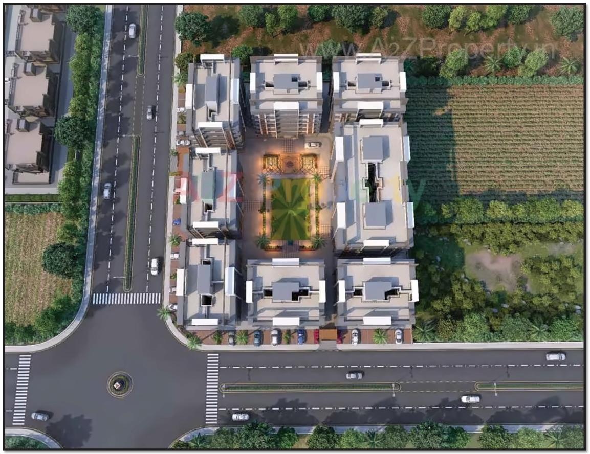 3D Elevation of real estate project Loyadham Homes located at Kosad, Surat, Gujarat