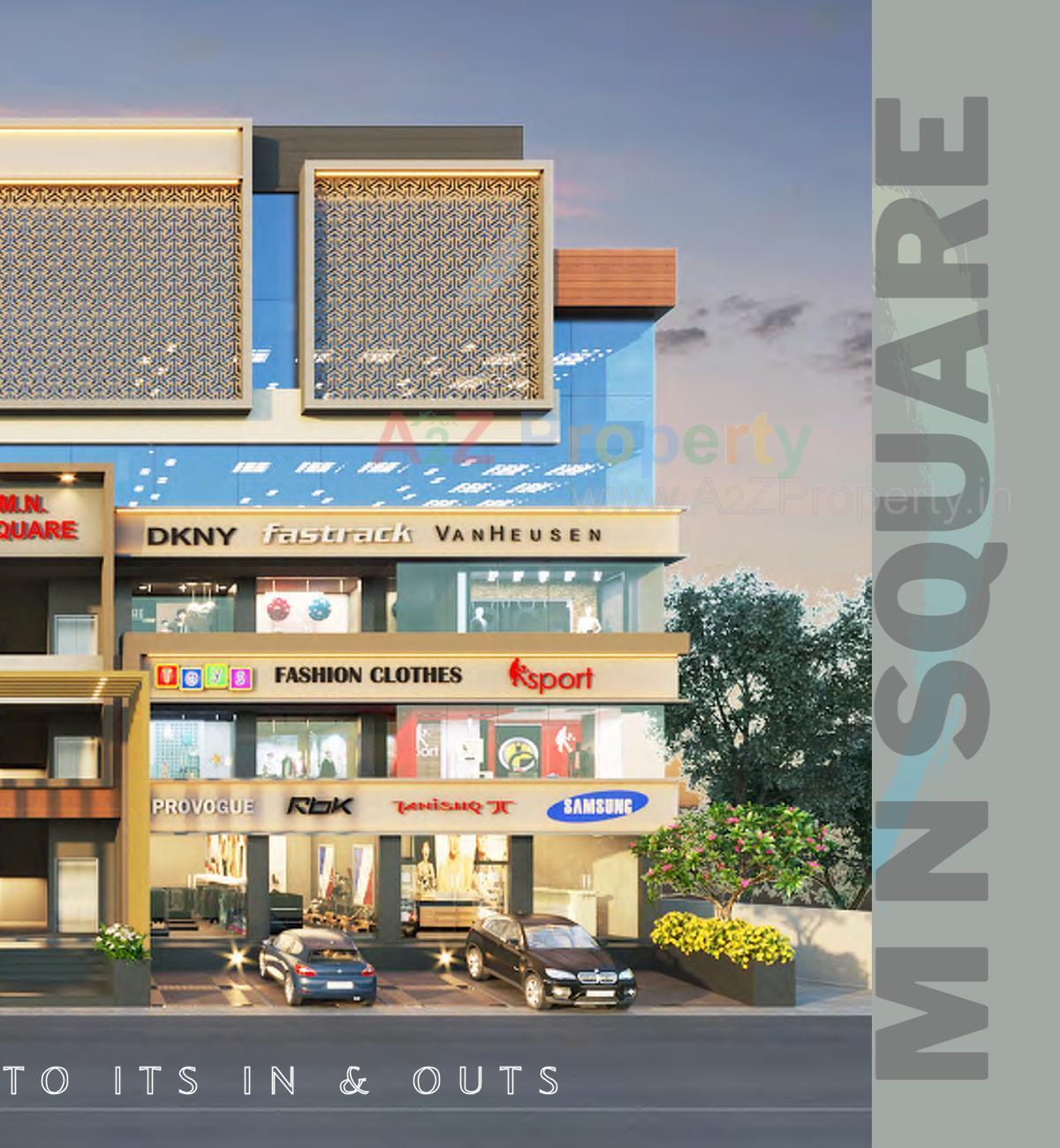 3D Elevation of real estate project M N Square located at Rander, Surat, Gujarat