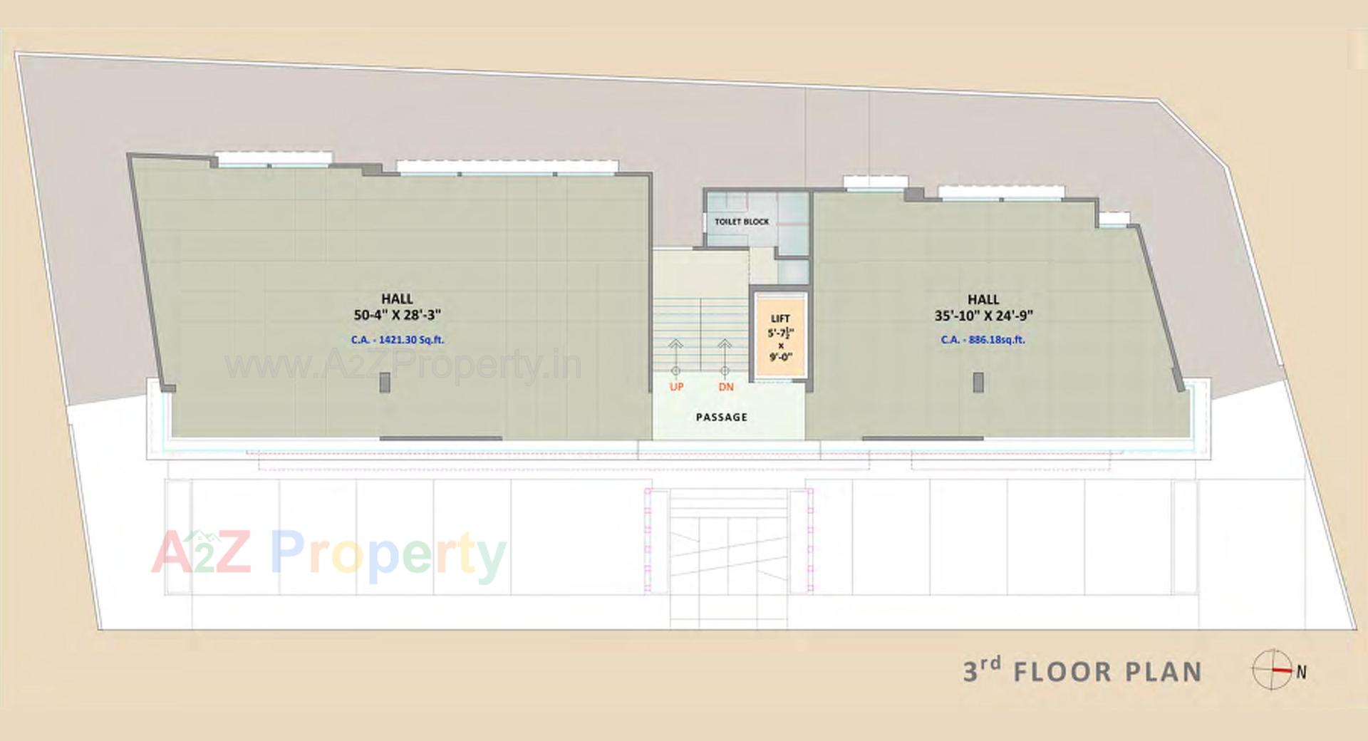 Layout of real estate project M N Square located at Rander, Surat, Gujarat