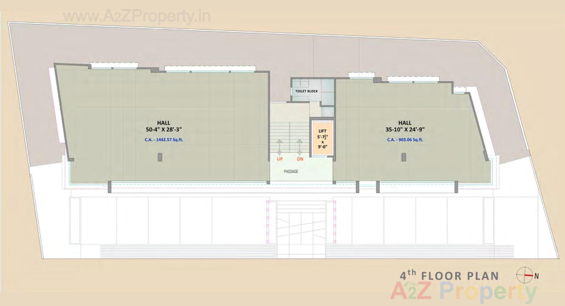 Layout of real estate project M N Square located at Rander, Surat, Gujarat