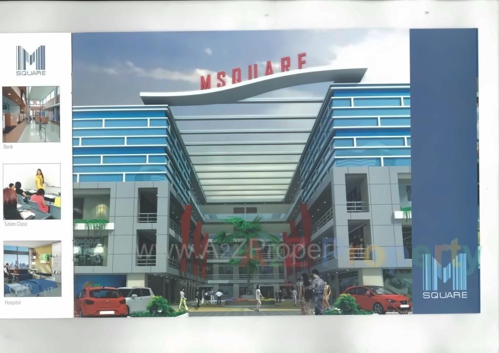 3D Elevation of real estate project M Square located at Kadodara, Surat, Gujarat