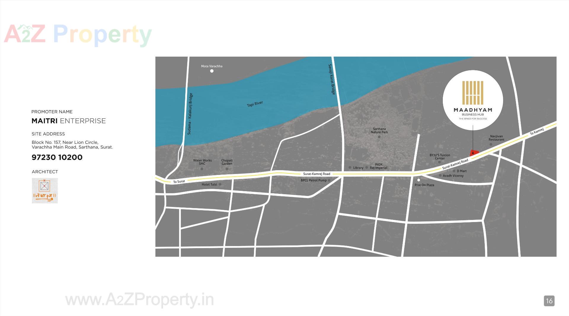  of real estate project Maadhyam Business Hub located at Surat, Surat, Gujarat