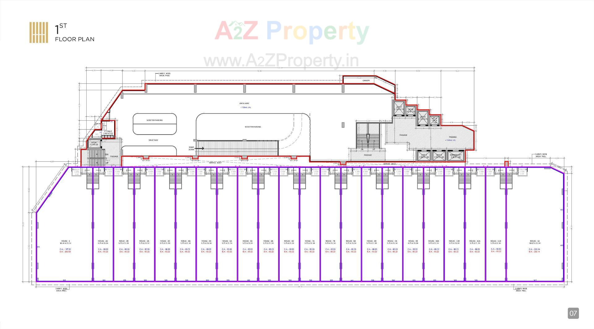 Layout of real estate project Maadhyam Business Hub located at Surat, Surat, Gujarat