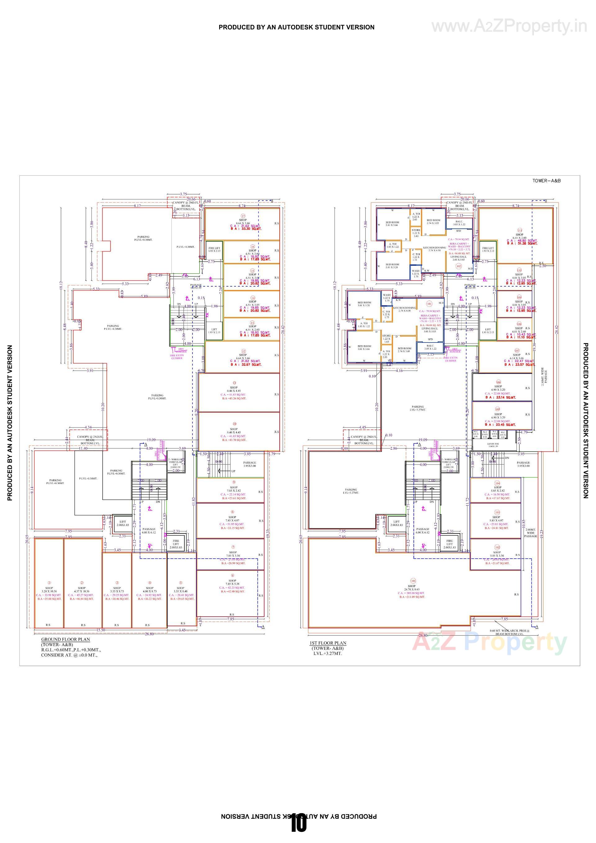 Layout of real estate project Madhav Crest located at Dindoli, Surat, Gujarat