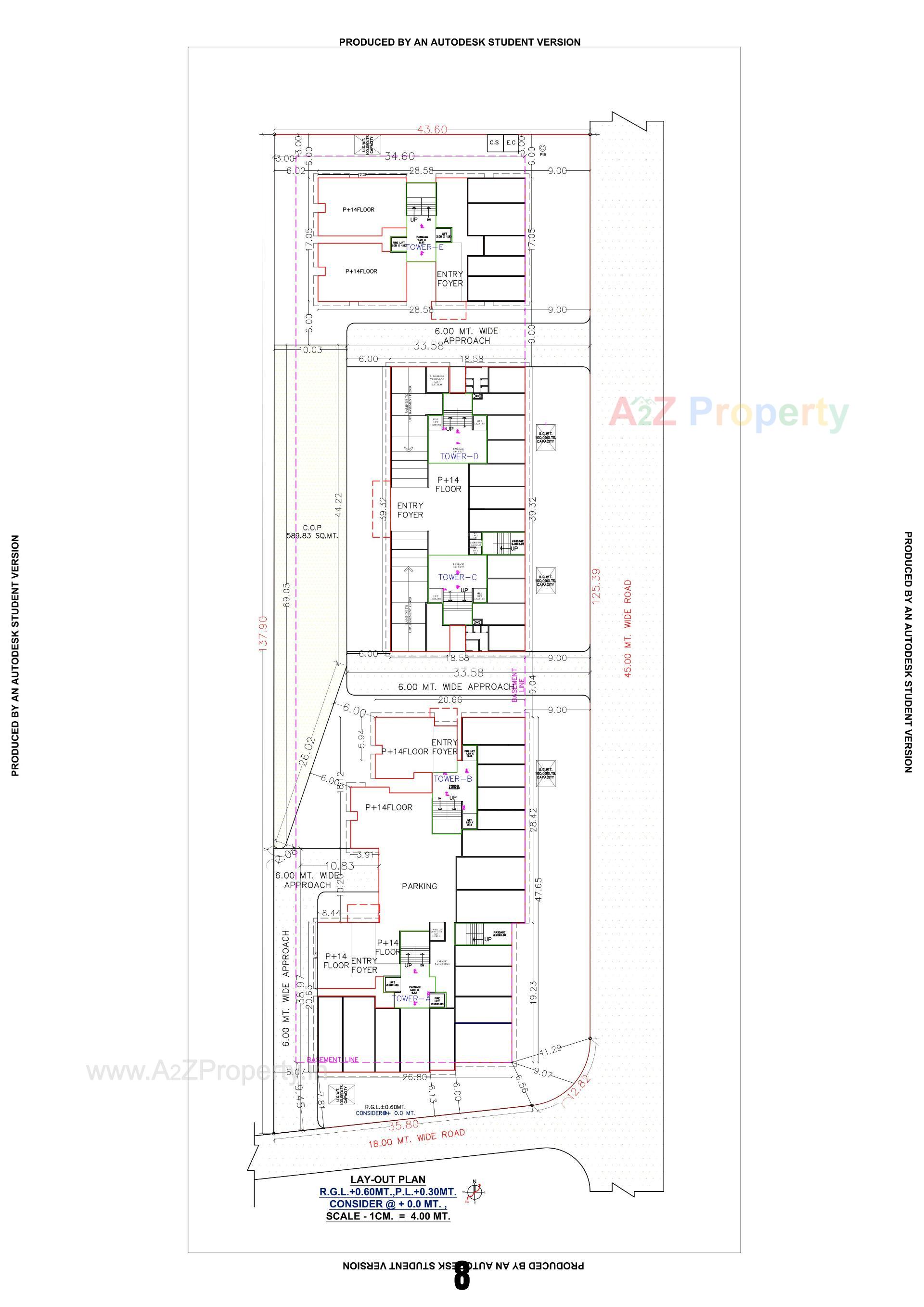 Layout of real estate project Madhav Crest located at Dindoli, Surat, Gujarat