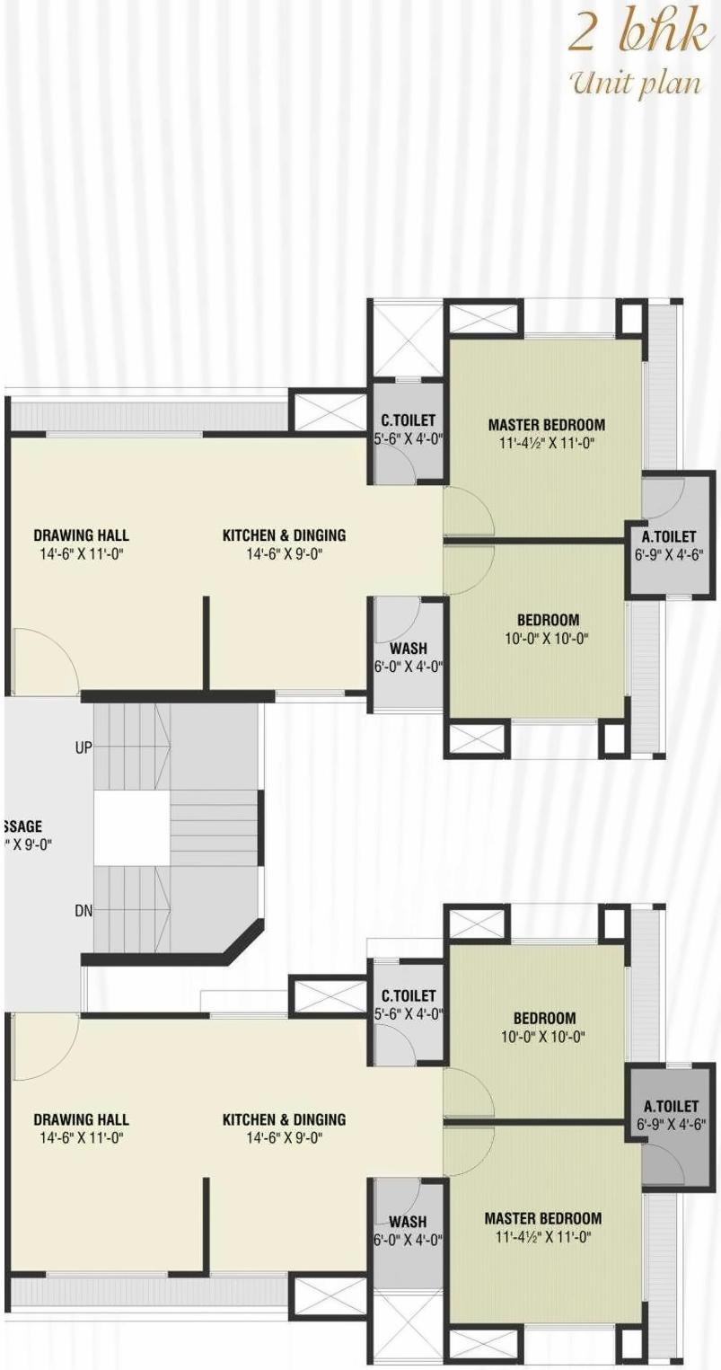 Layout of real estate project Madhav Elegance located at Jahangir-pura, Surat, Gujarat