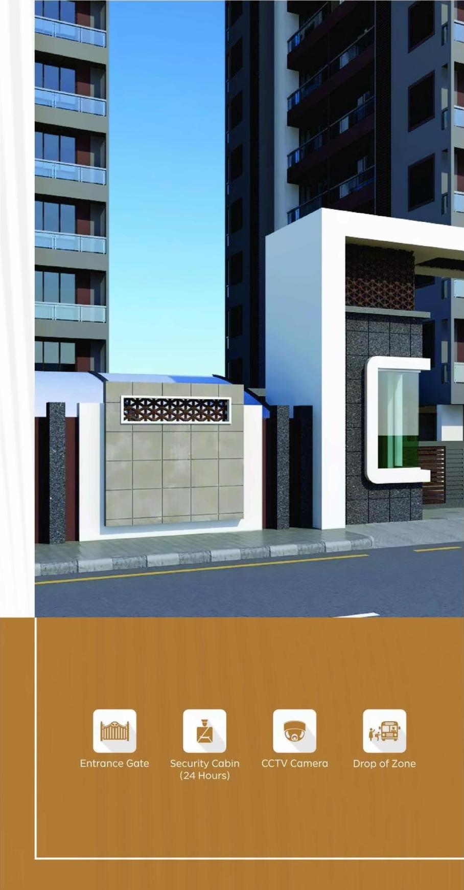 3D Elevation of real estate project Madhav Elegance located at Jahangir-pura, Surat, Gujarat