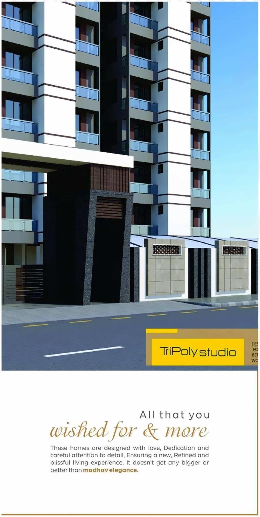 3D Elevation of real estate project Madhav Elegance located at Jahangir-pura, Surat, Gujarat