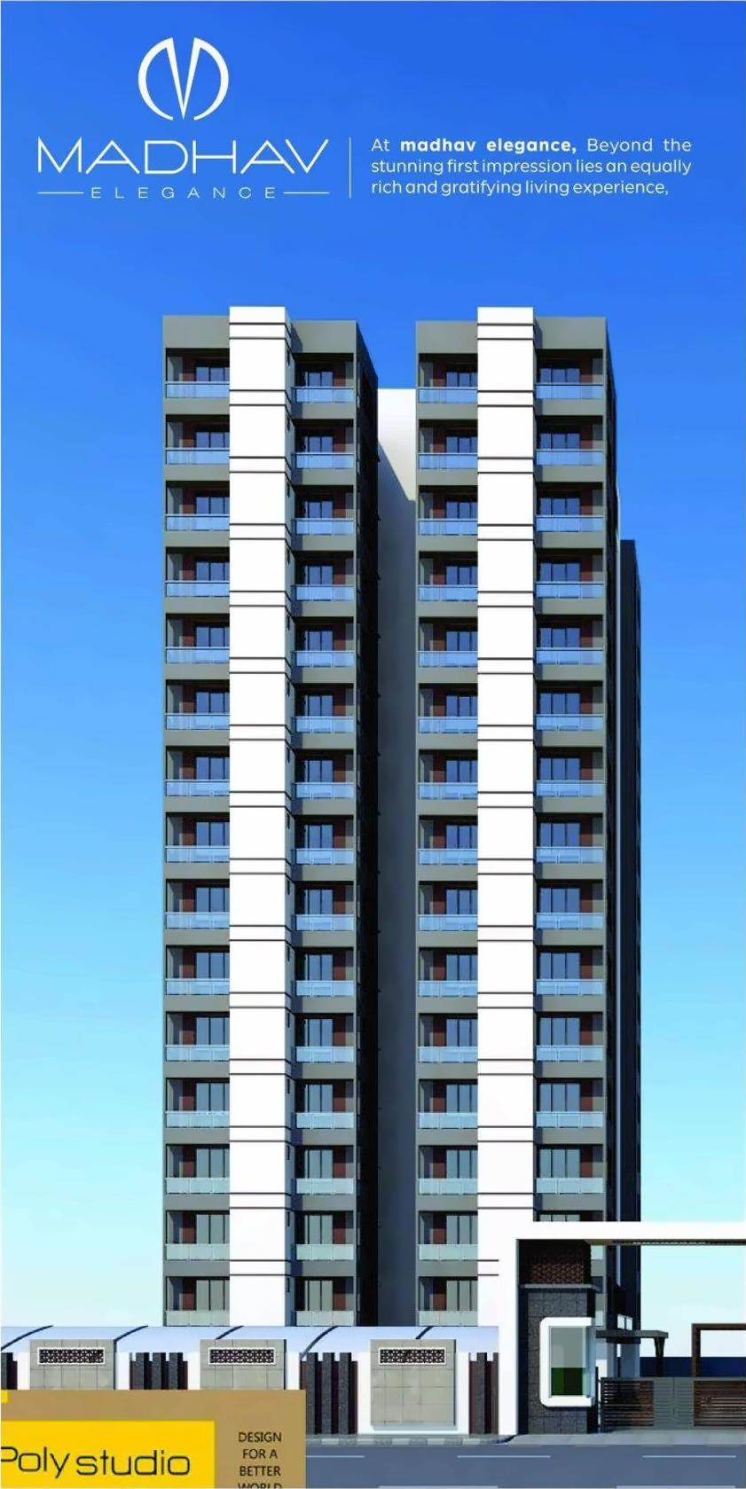 3D Elevation of real estate project Madhav Elegance located at Jahangir-pura, Surat, Gujarat