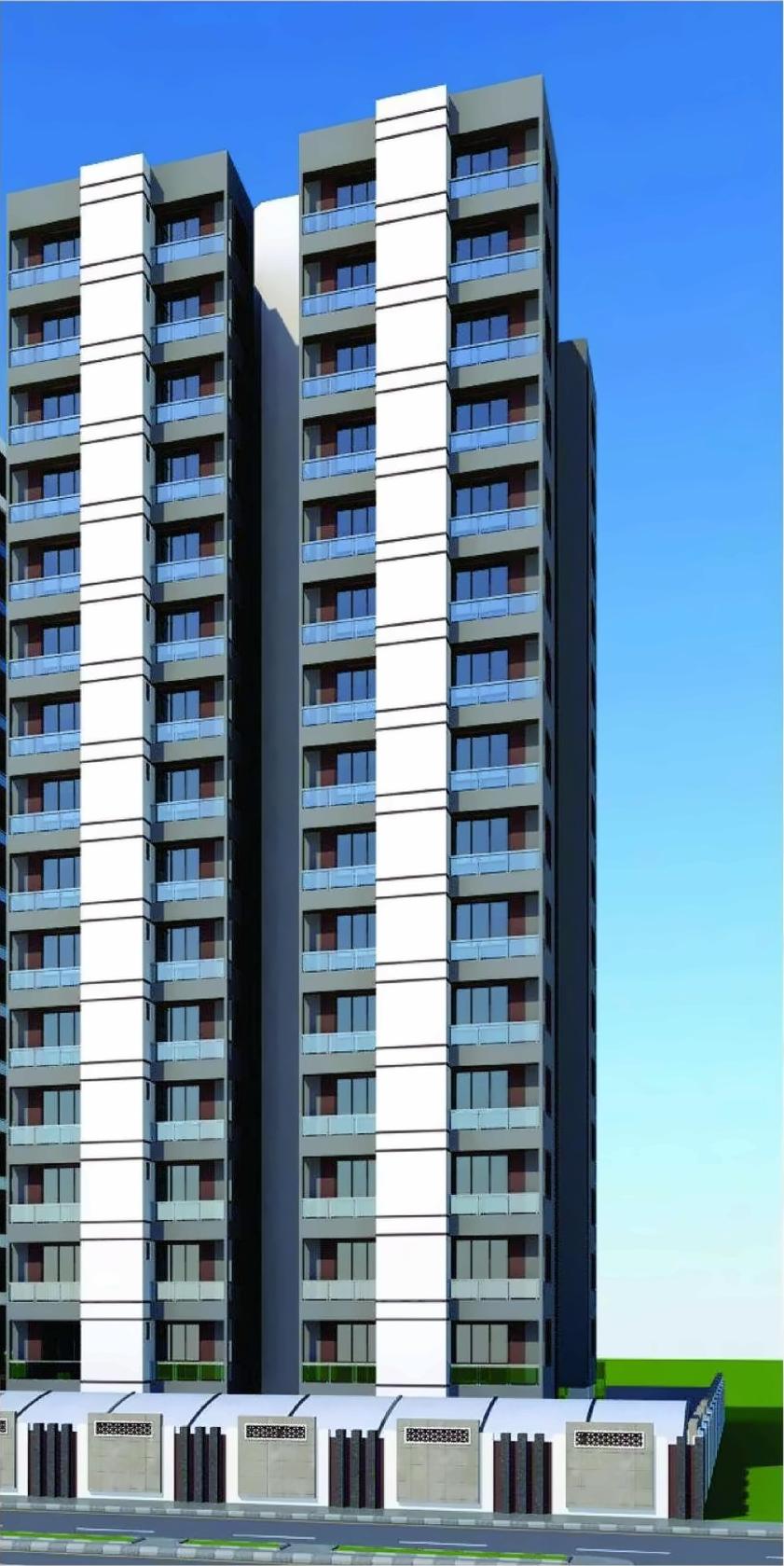 3D Elevation of real estate project Madhav Elegance located at Jahangir-pura, Surat, Gujarat