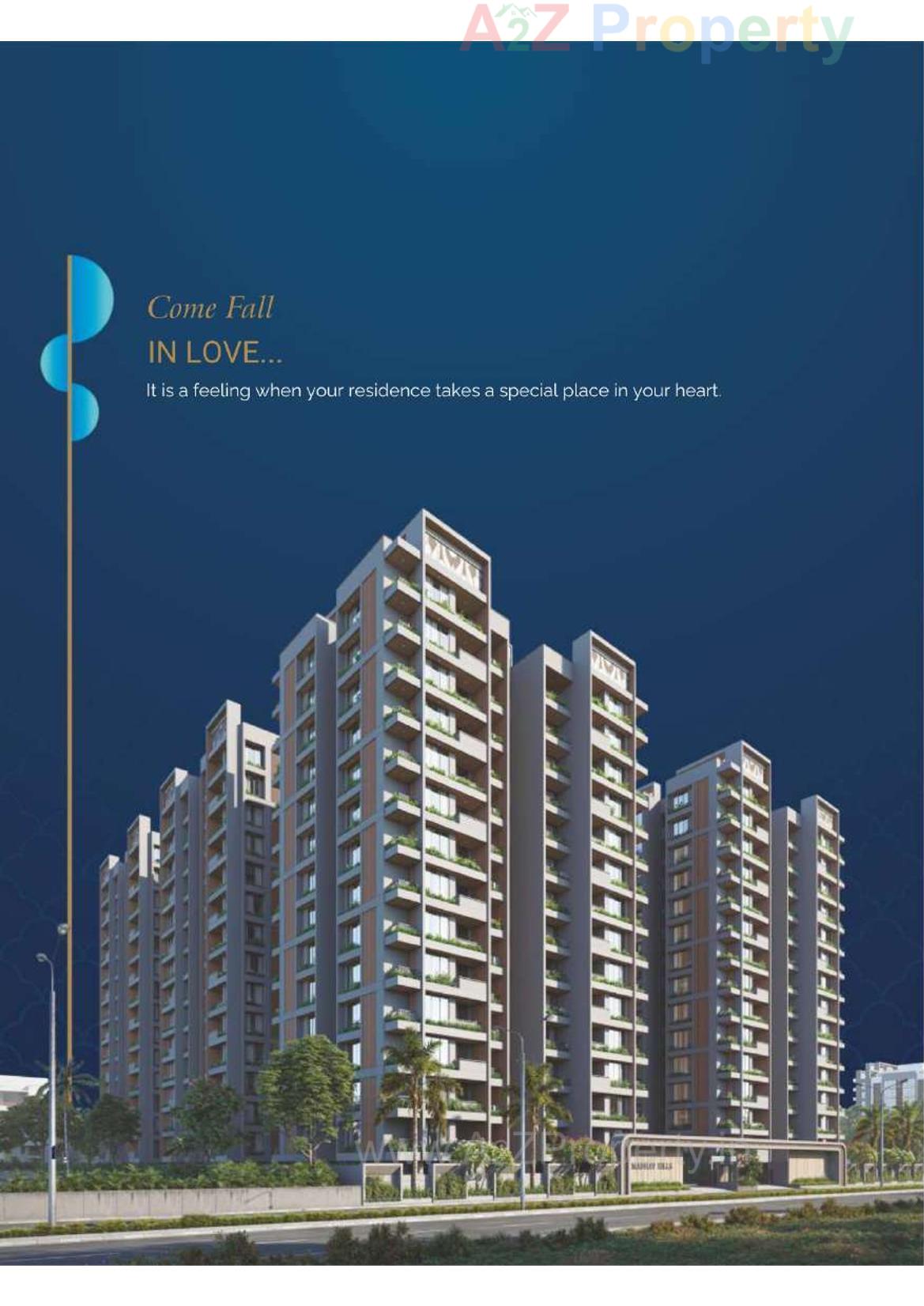 3D Elevation of real estate project Madhav Hills located at Godadara, Surat, Gujarat