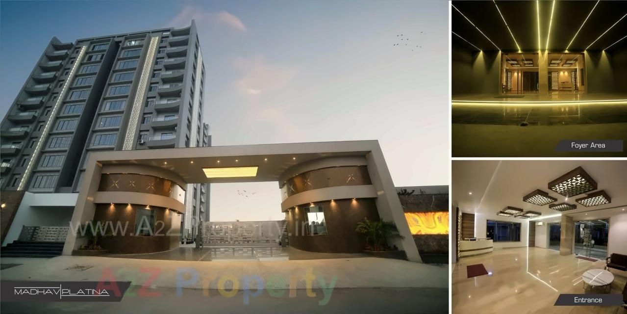 3D Elevation of real estate project Madhav Platina located at Surat, Surat, Gujarat