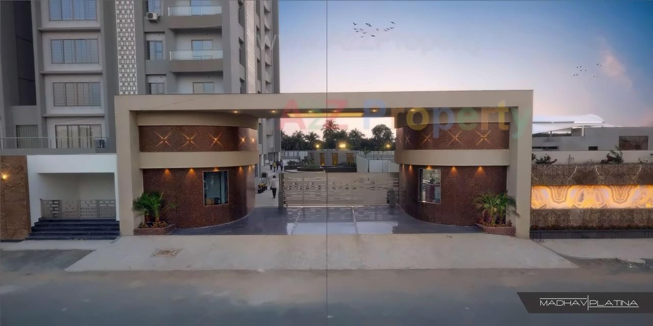 3D Elevation of real estate project Madhav Platina located at Surat, Surat, Gujarat