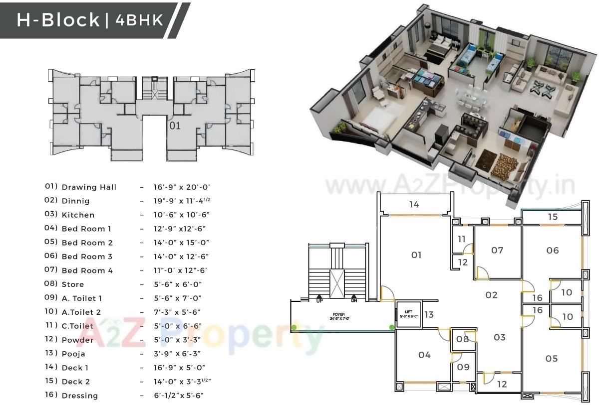 Layout of real estate project Madhav Platina located at Jahangir-pura, Surat, Gujarat
