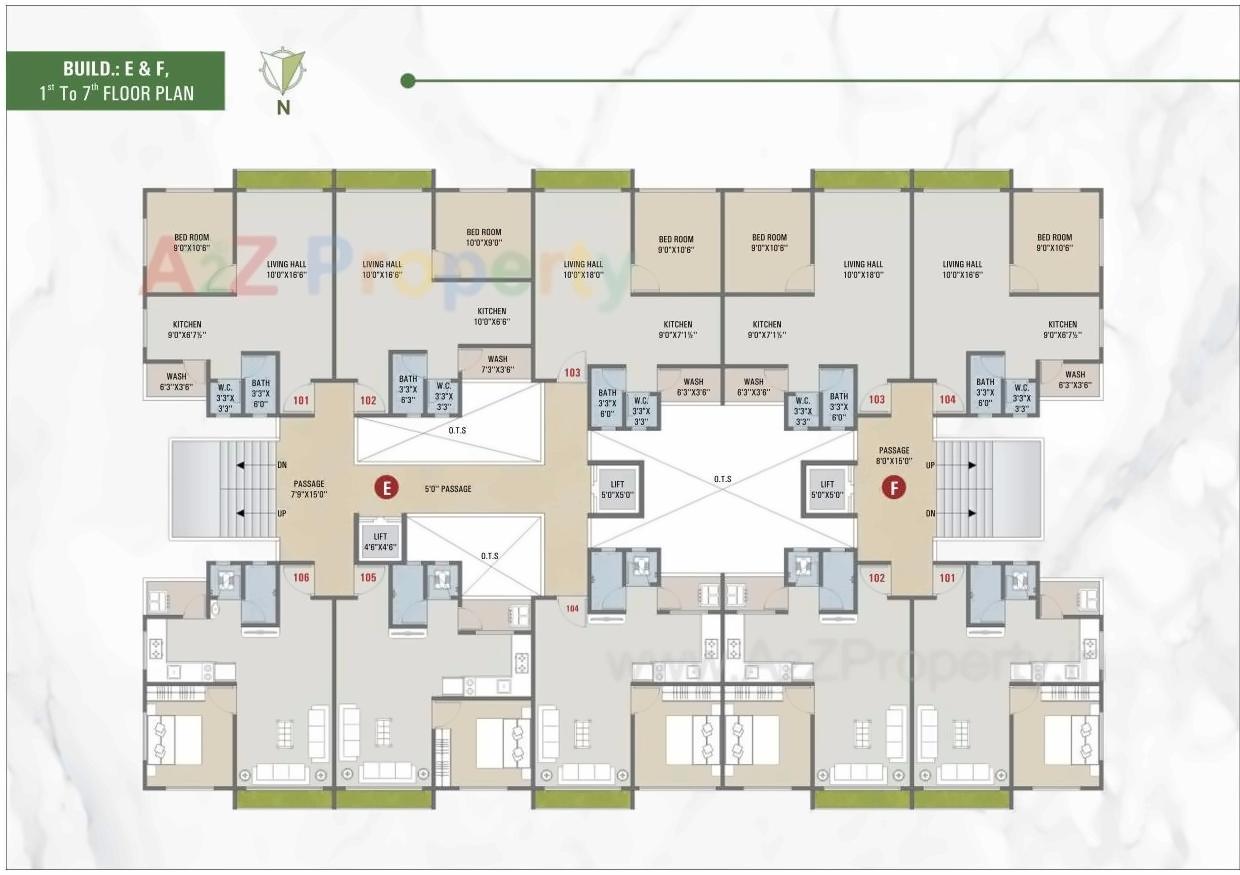 Layout of real estate project Madhav Residency located at Dindoli, Surat, Gujarat