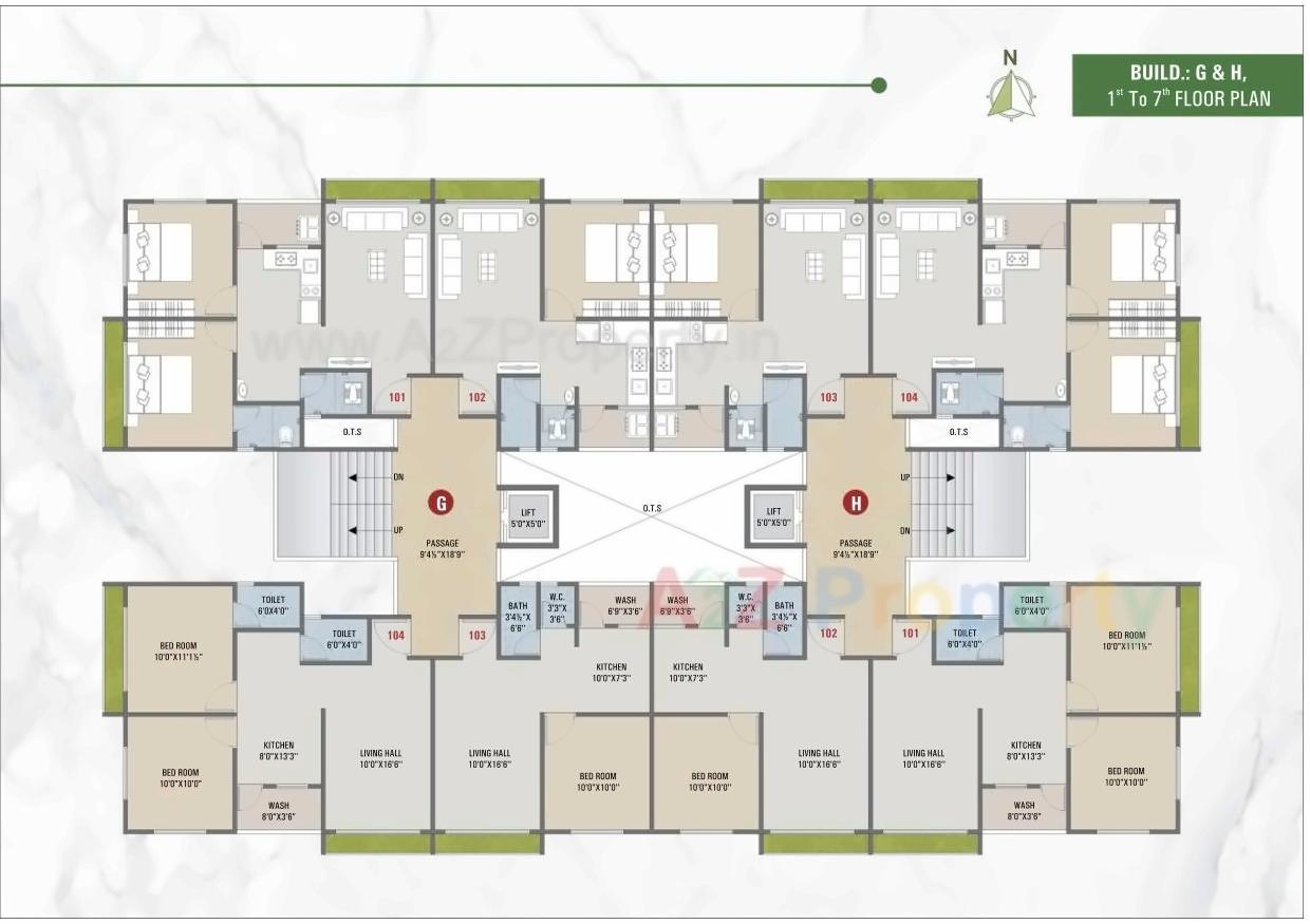 Layout of real estate project Madhav Residency located at Dindoli, Surat, Gujarat