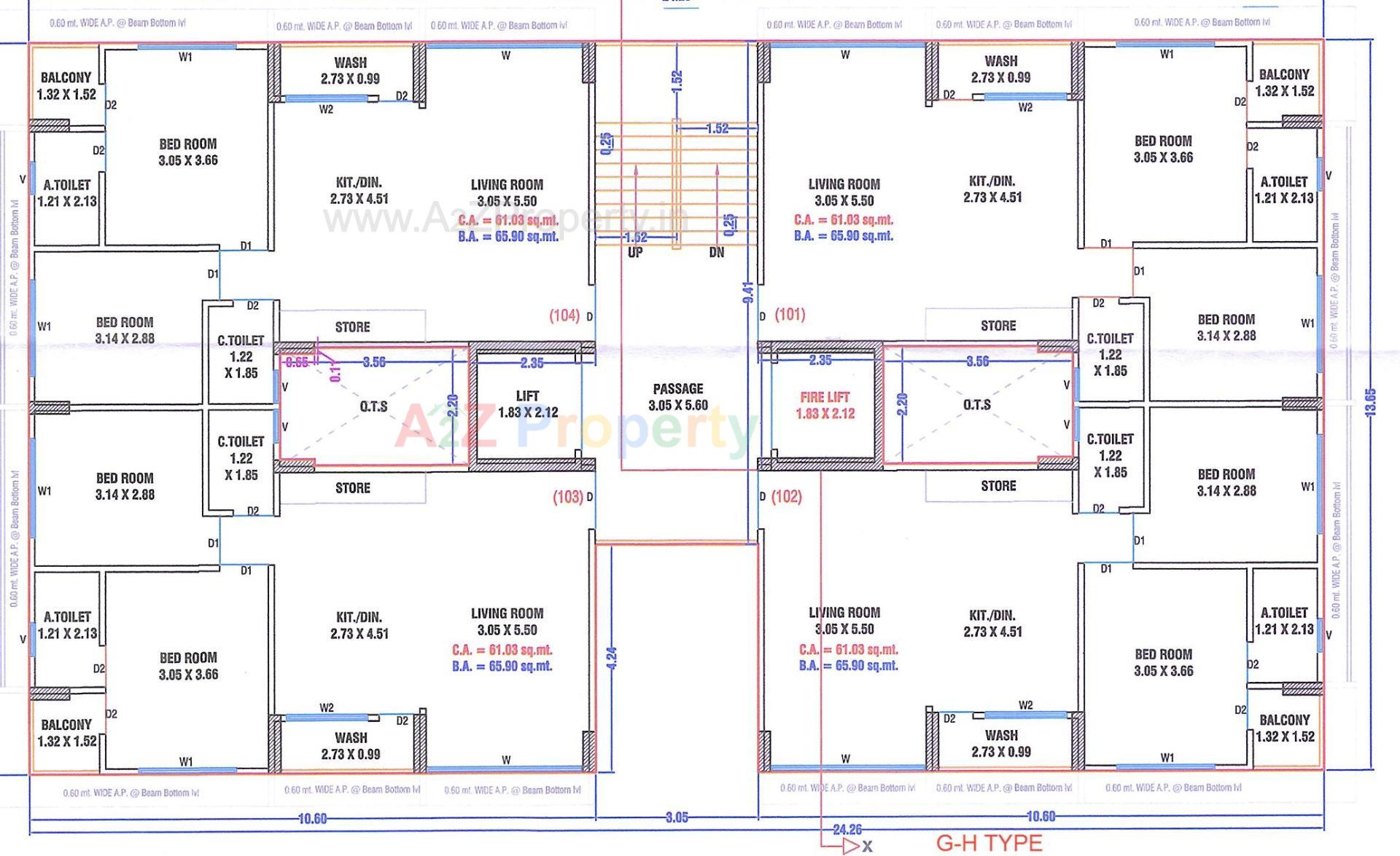 Layout of real estate project Mahan Residency located at Puna, Surat, Gujarat