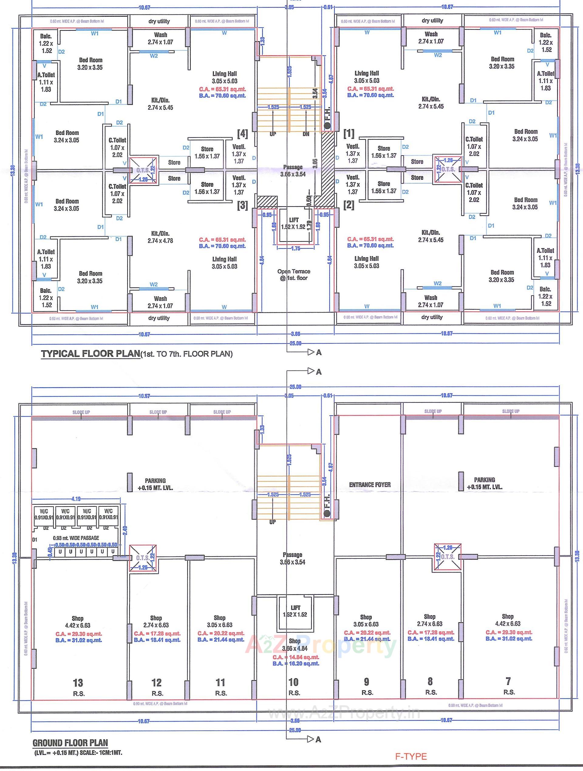 Layout of real estate project Mahan Residency located at Puna, Surat, Gujarat