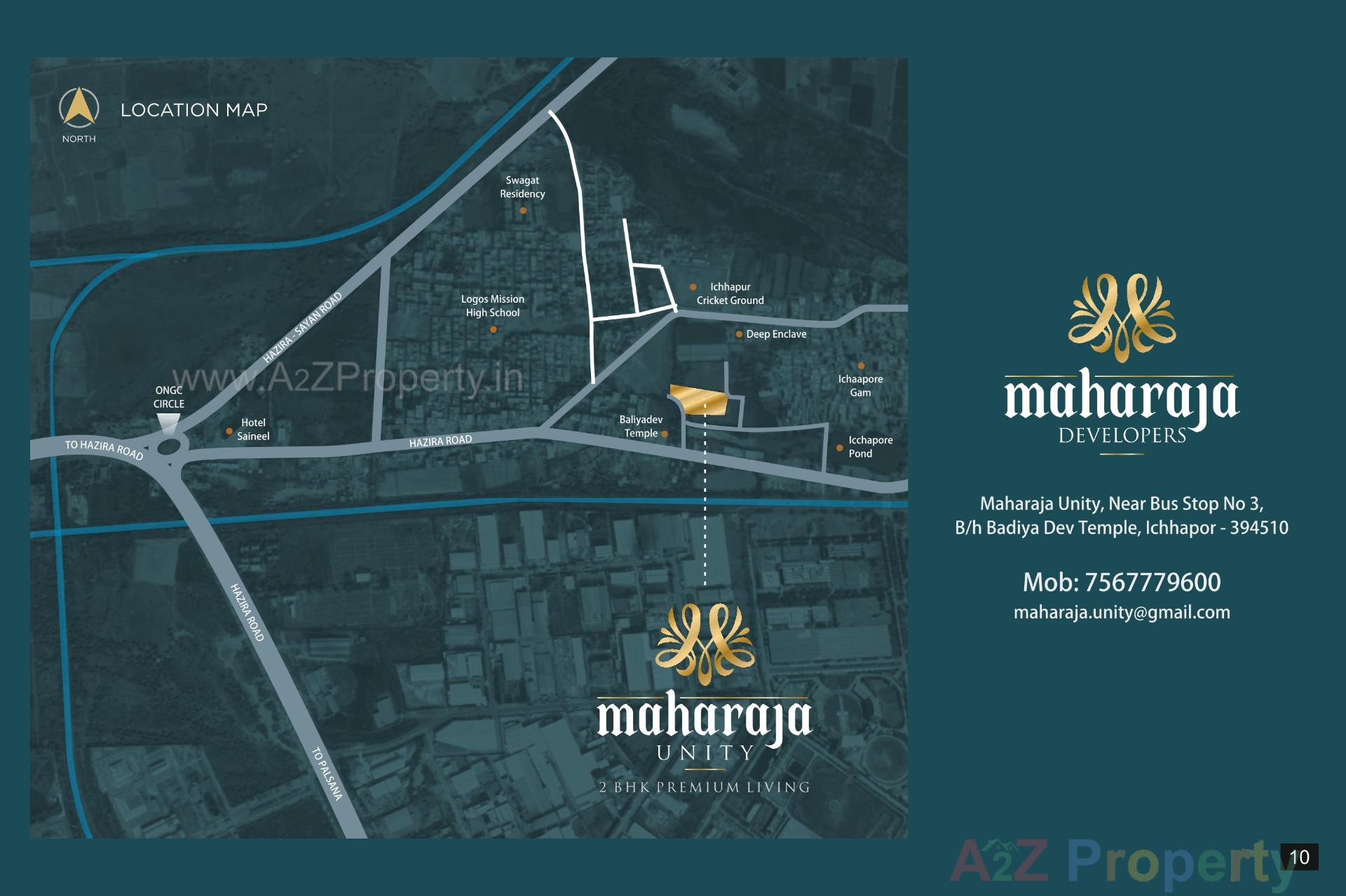  of real estate project Maharaja Unity located at Ichhapor, Surat, Gujarat
