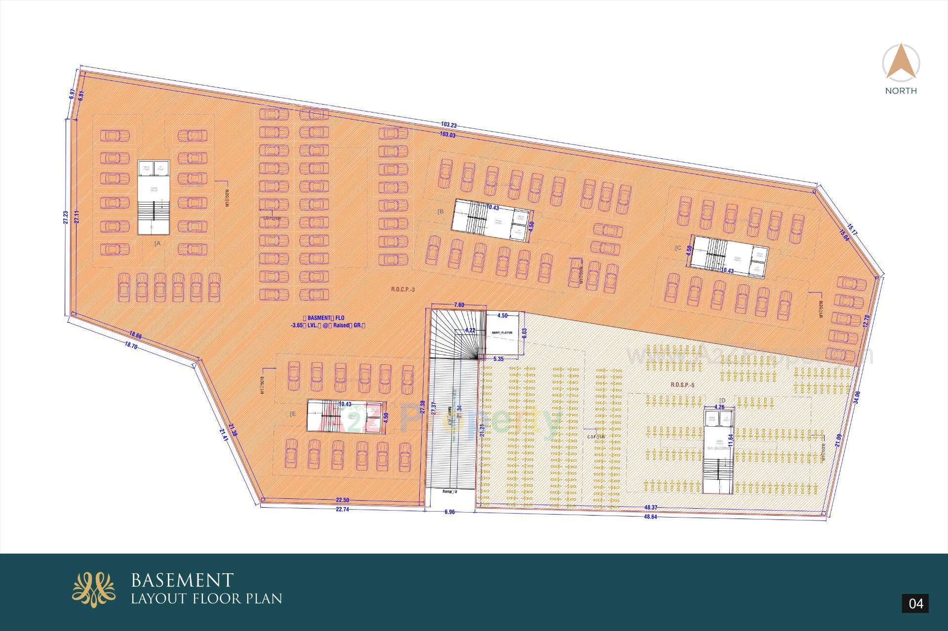 Layout of real estate project Maharaja Unity located at Ichhapor, Surat, Gujarat