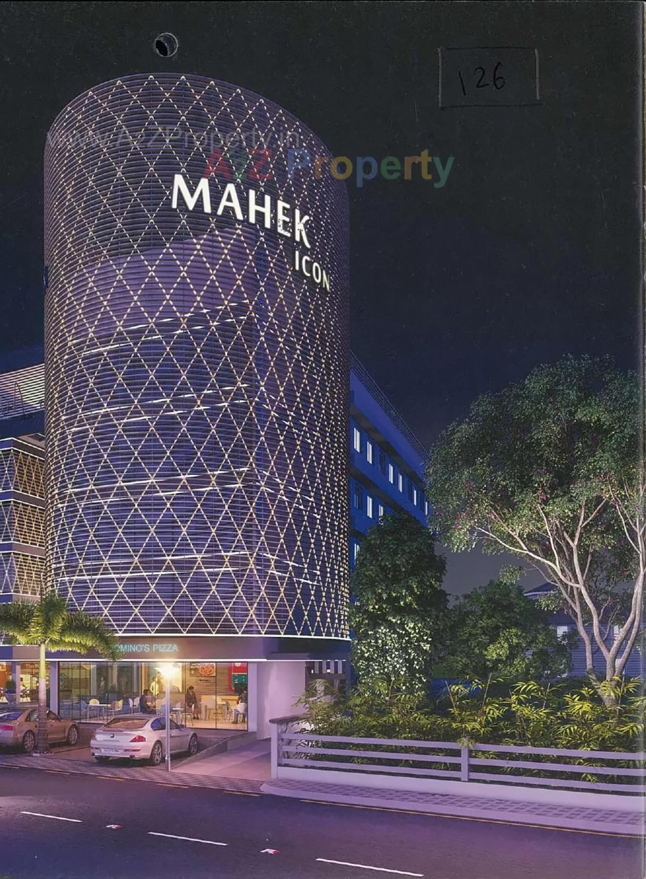 3D Elevation of real estate project Mahek Icon located at Katar, Surat, Gujarat