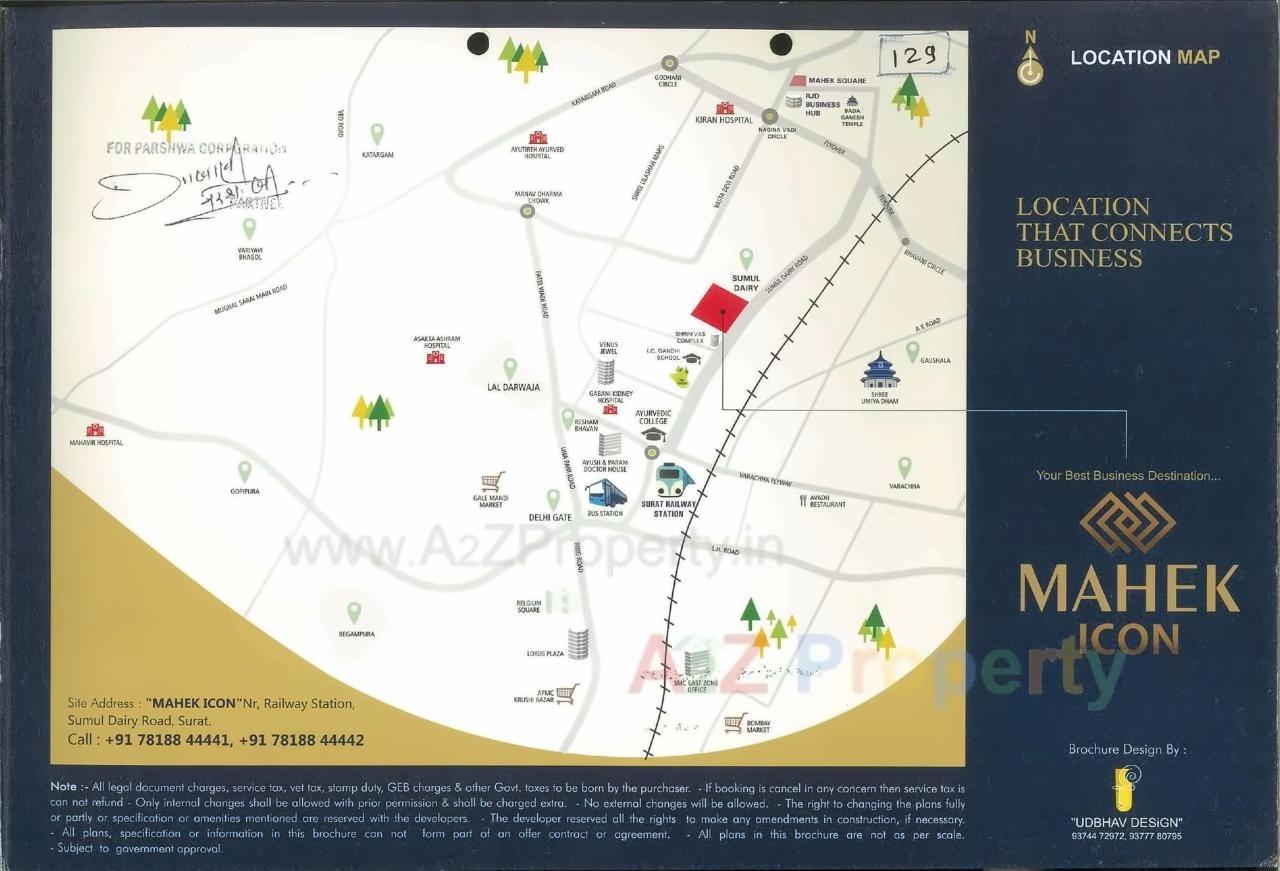  of real estate project Mahek Icon located at Katar, Surat, Gujarat